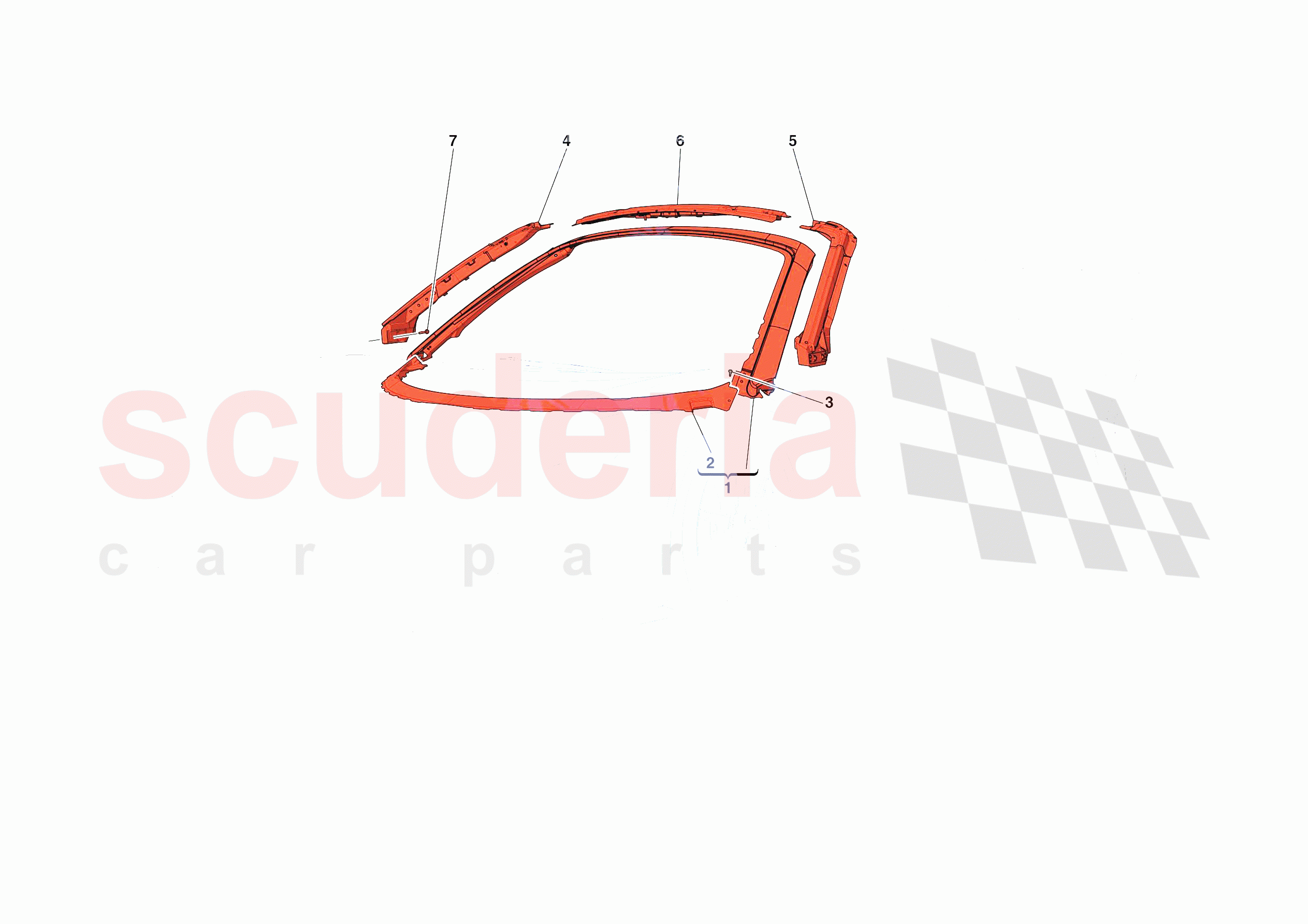 ROOF PANEL of Ferrari Ferrari F8 Spider Europe