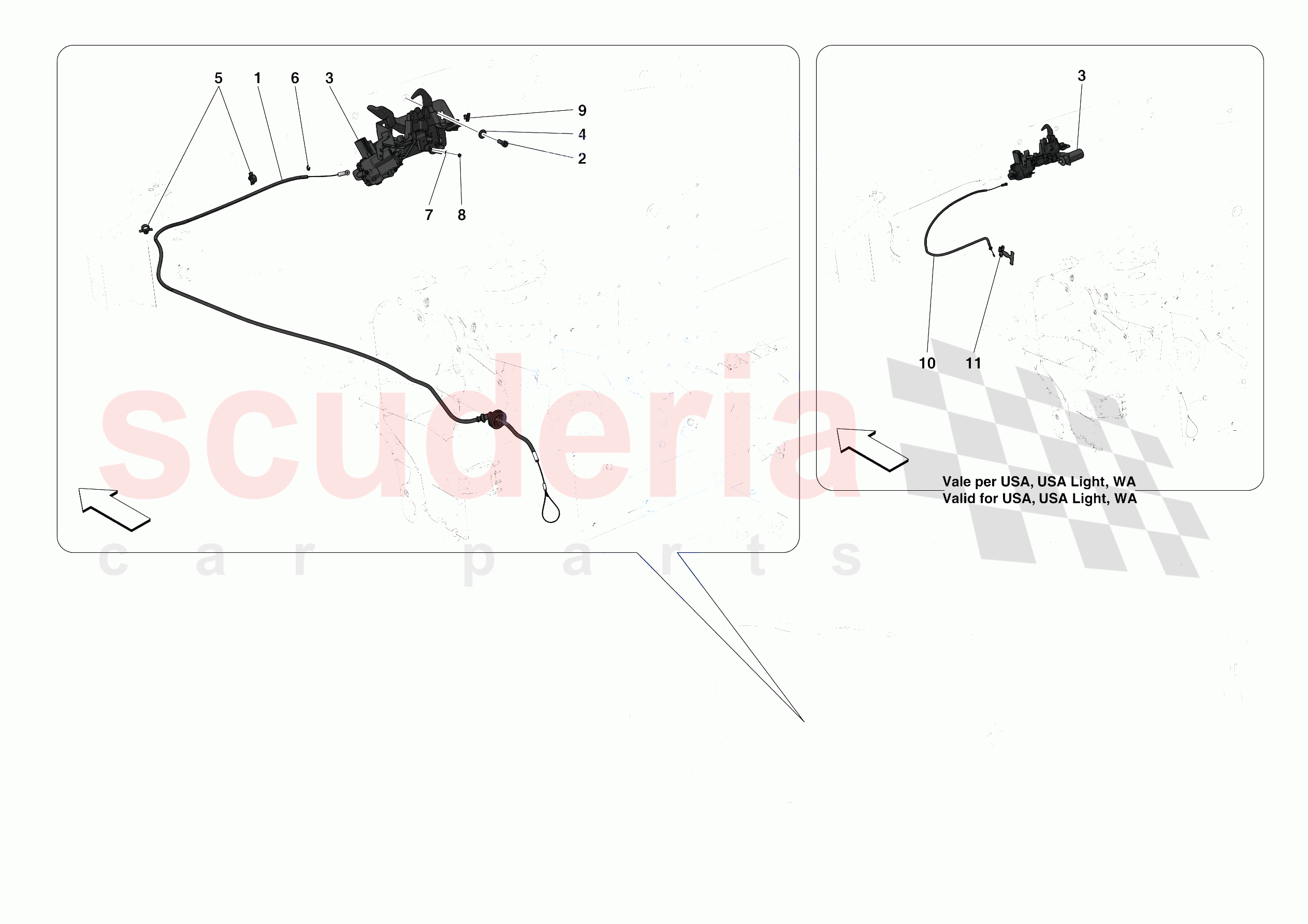 FRONT LID LOCK of Ferrari Ferrari F8 Spider Europe RH