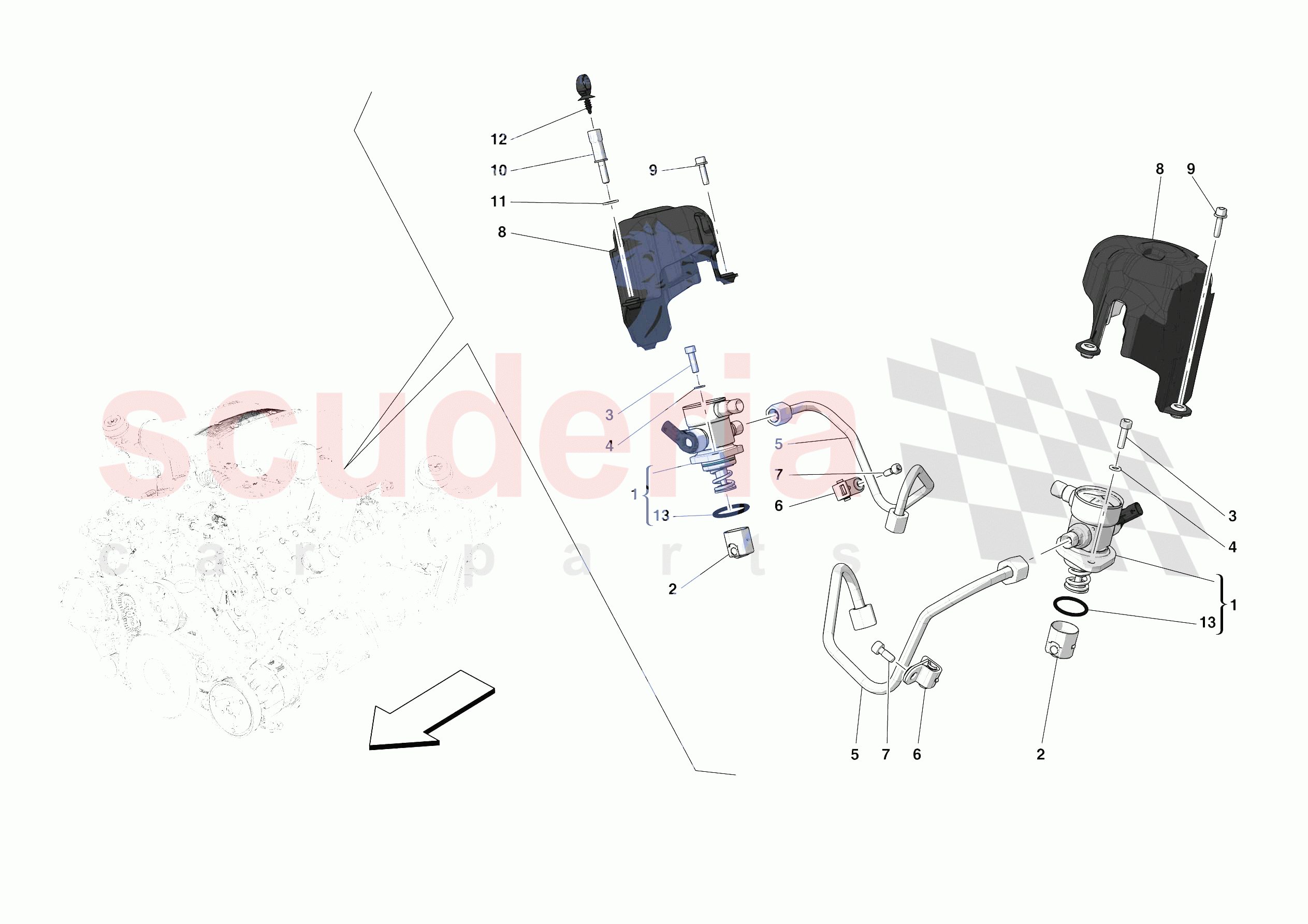 FUEL PUMPS of Ferrari Ferrari F8 Spider USA