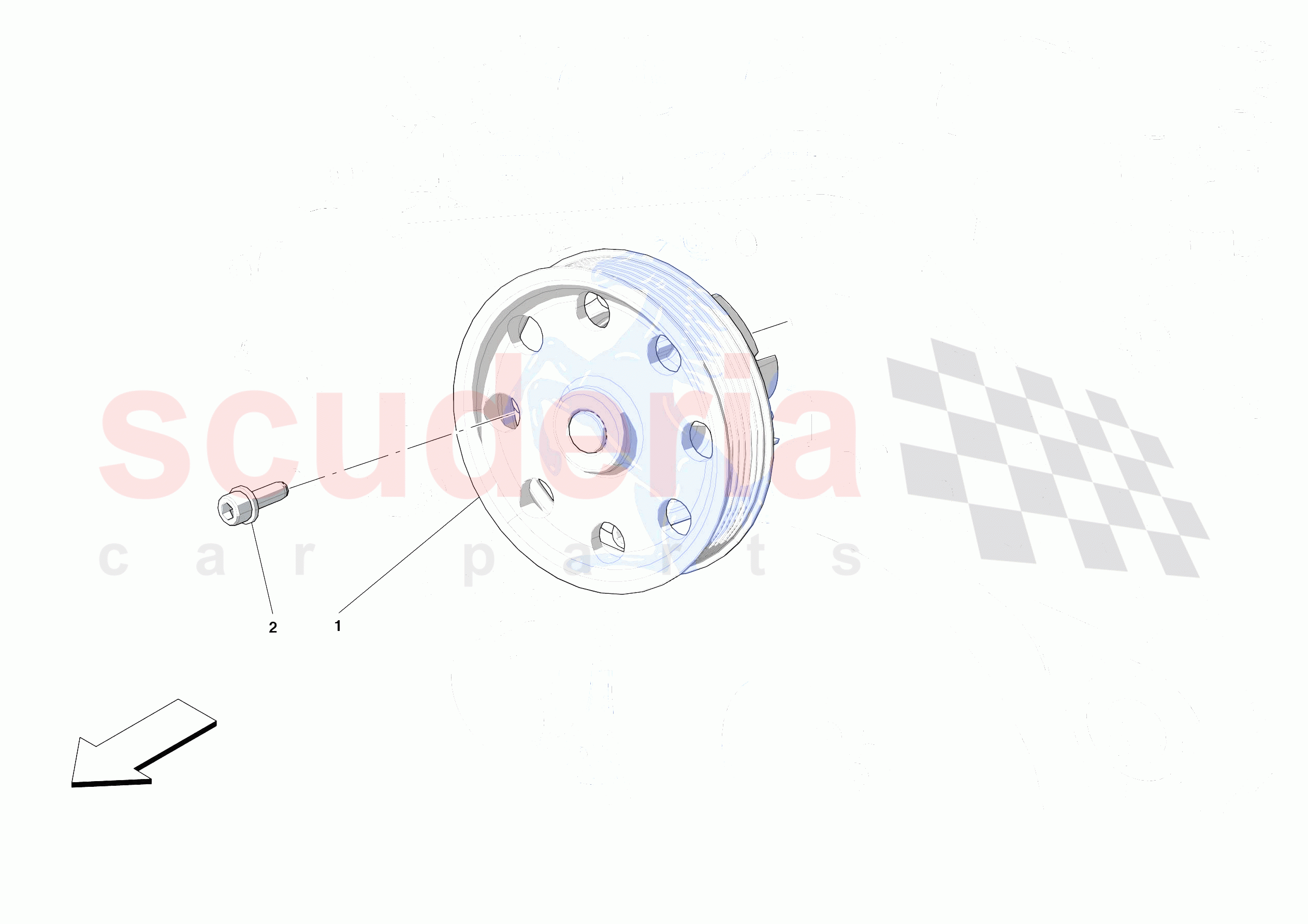 ENGINE COOLING SYSTEM PUMP of Ferrari Ferrari F8 Spider USA