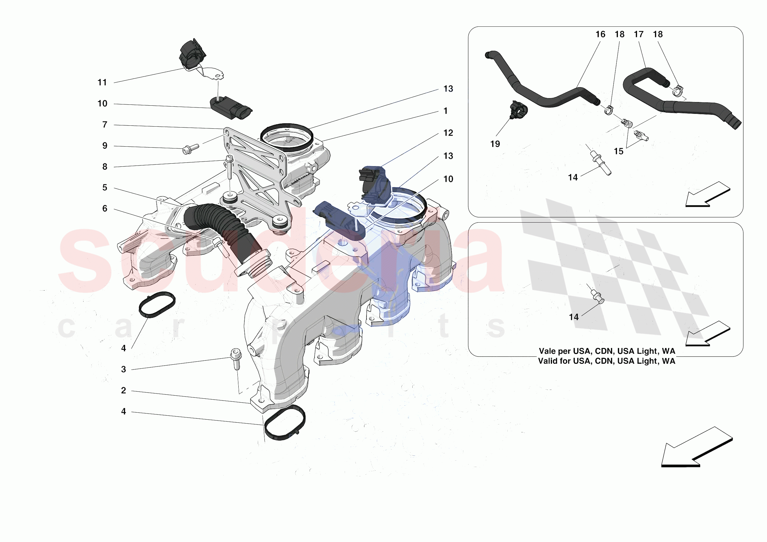ENGINE INTAKE DUCT of Ferrari Ferrari F8 Tributo Europe RH