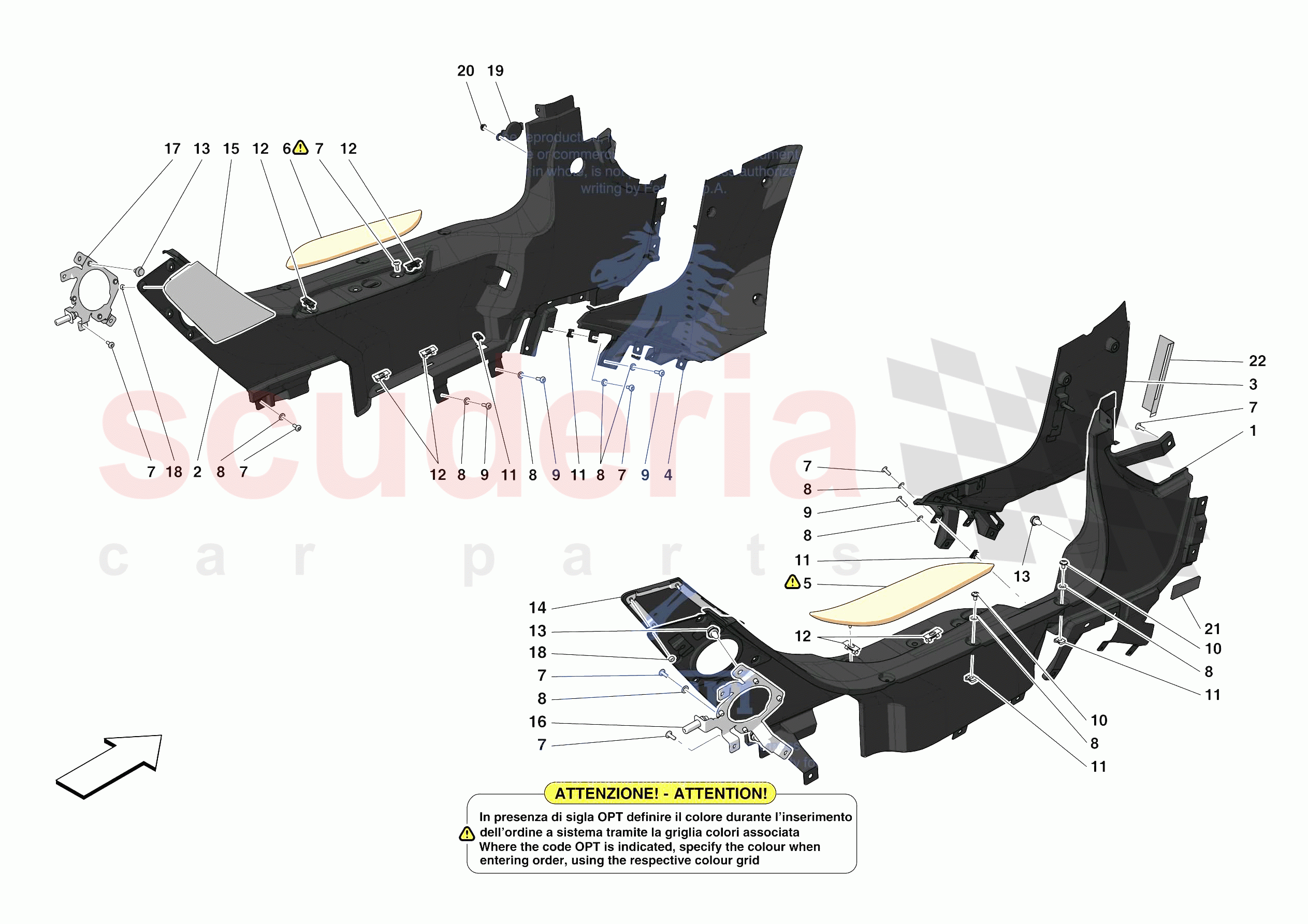 INNER TRIM (ABOVE BELTLINE) of Ferrari Ferrari Monza SPA1 Europe