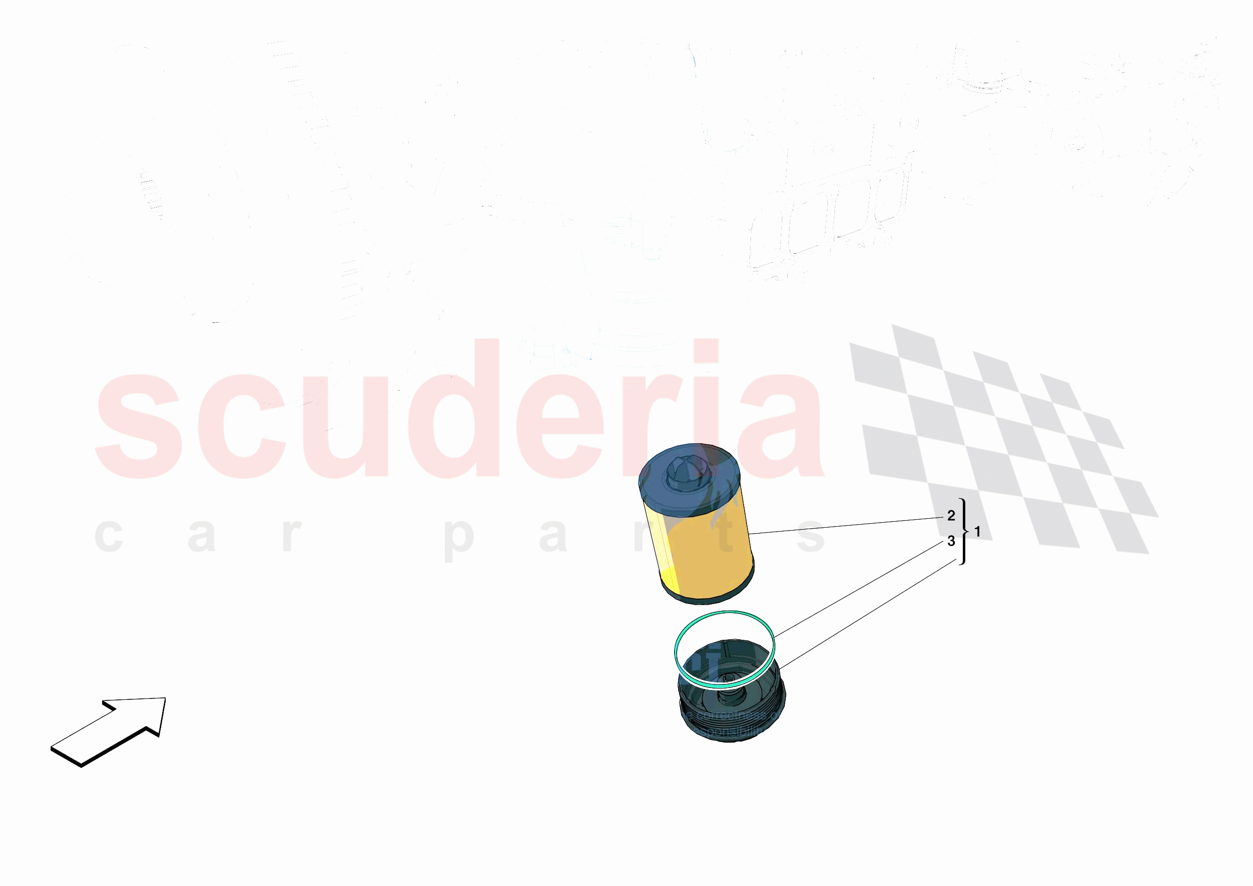 LUBRICATION FILTERS of Ferrari Ferrari Monza SPA2 Europe