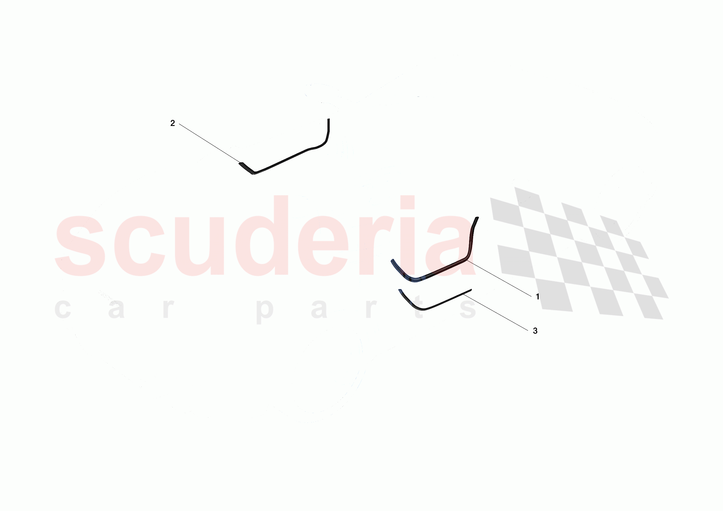 DOOR SEALS of Ferrari Ferrari Monza SPA2 Europe