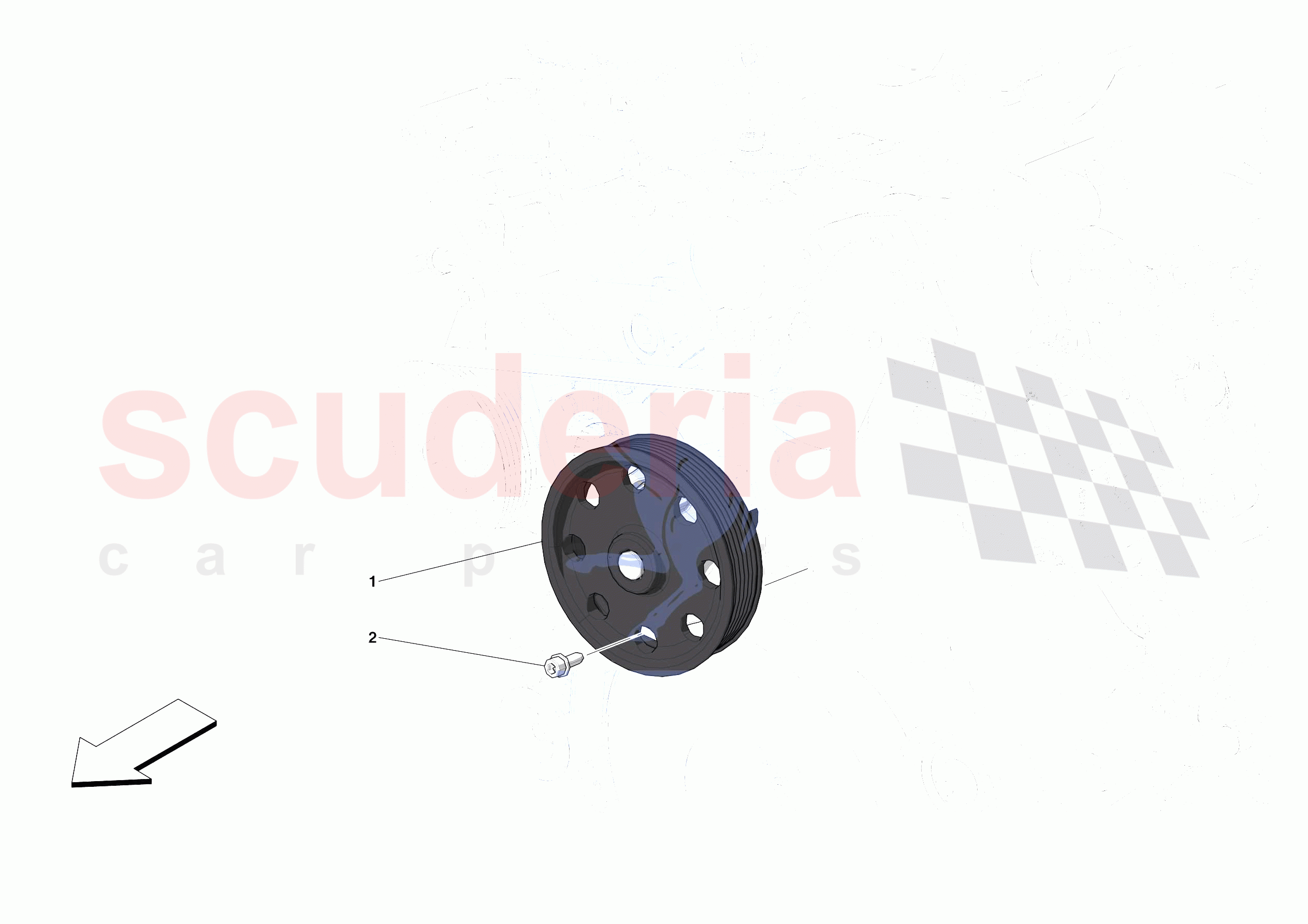 ENGINE COOLANT PUMP of Ferrari Ferrari Portofino Europe RH