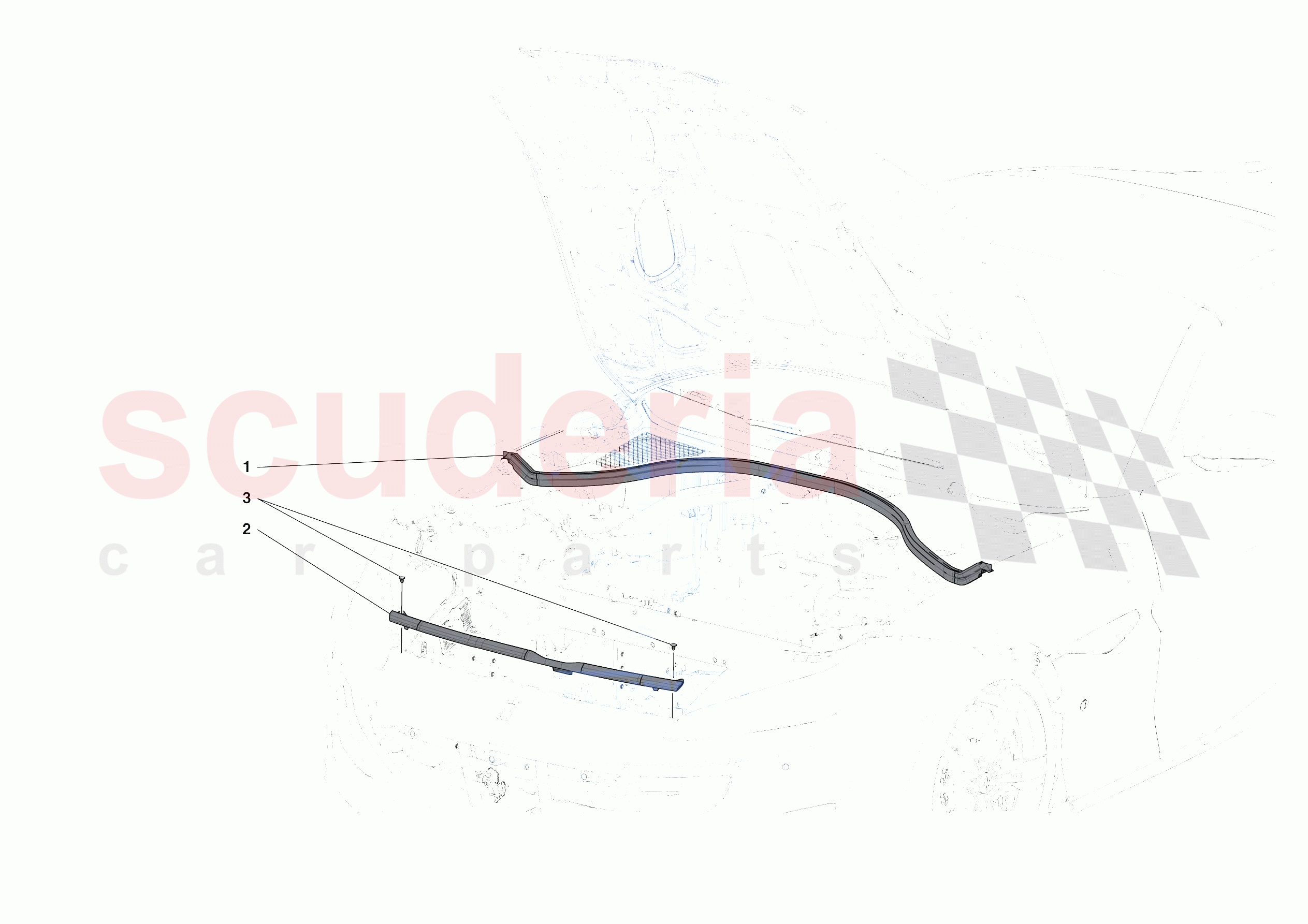 FRONT LID SEALS of Ferrari Ferrari Portofino Europe RH