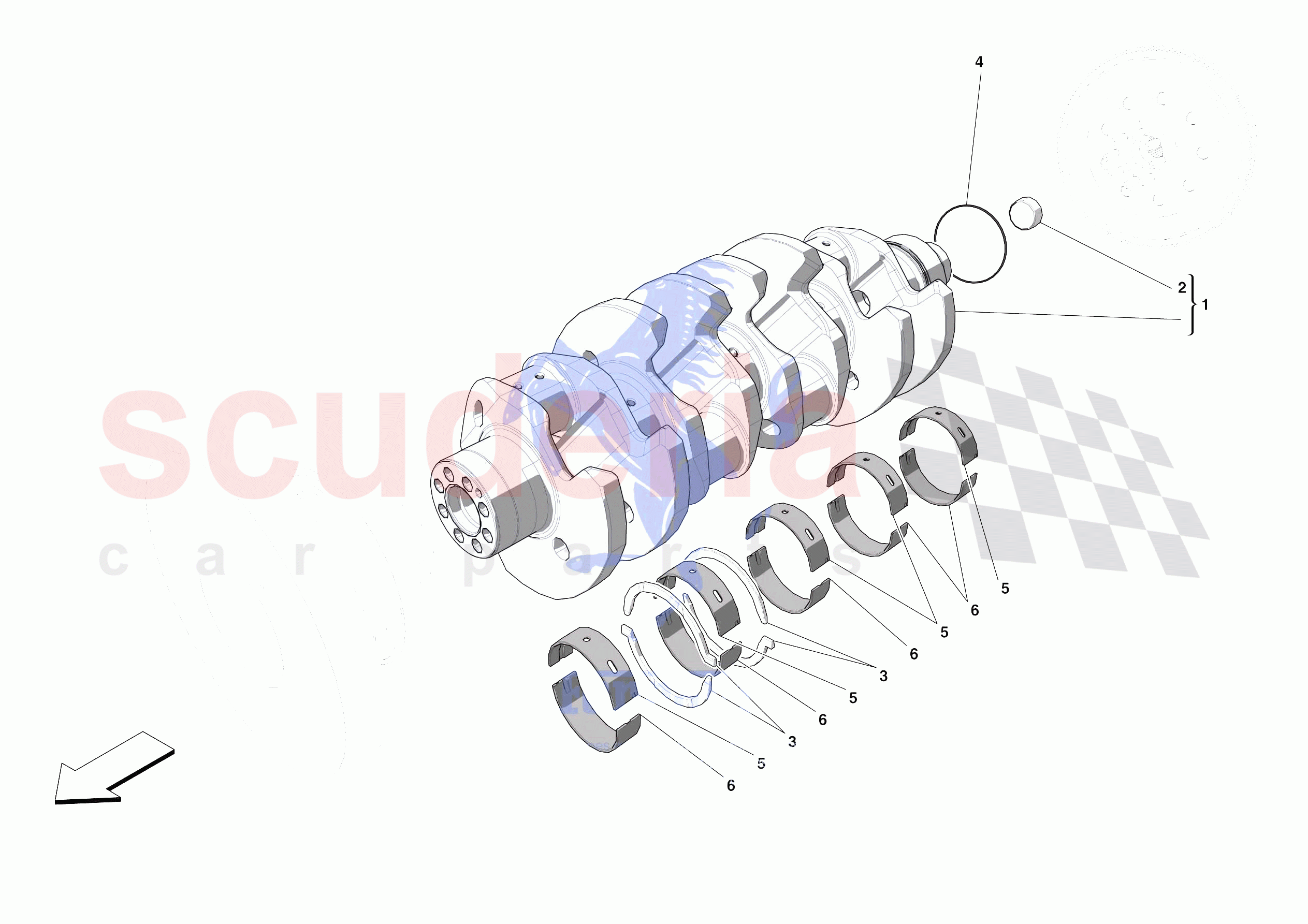 CRANKSHAFT of Ferrari Ferrari Portofino M Europe