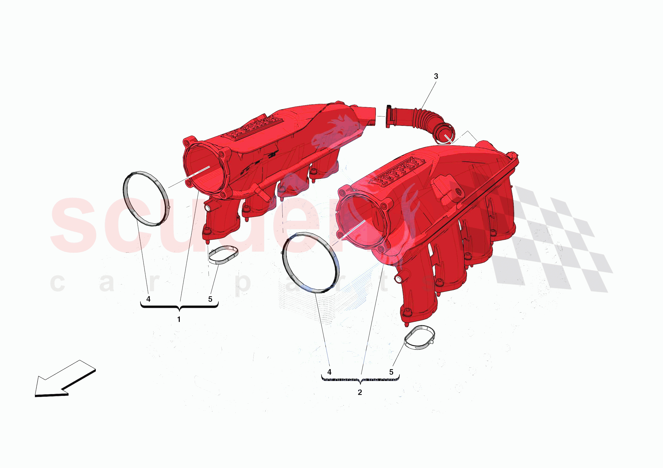 ENGINE INTAKE DUCT of Ferrari Ferrari Portofino M Europe