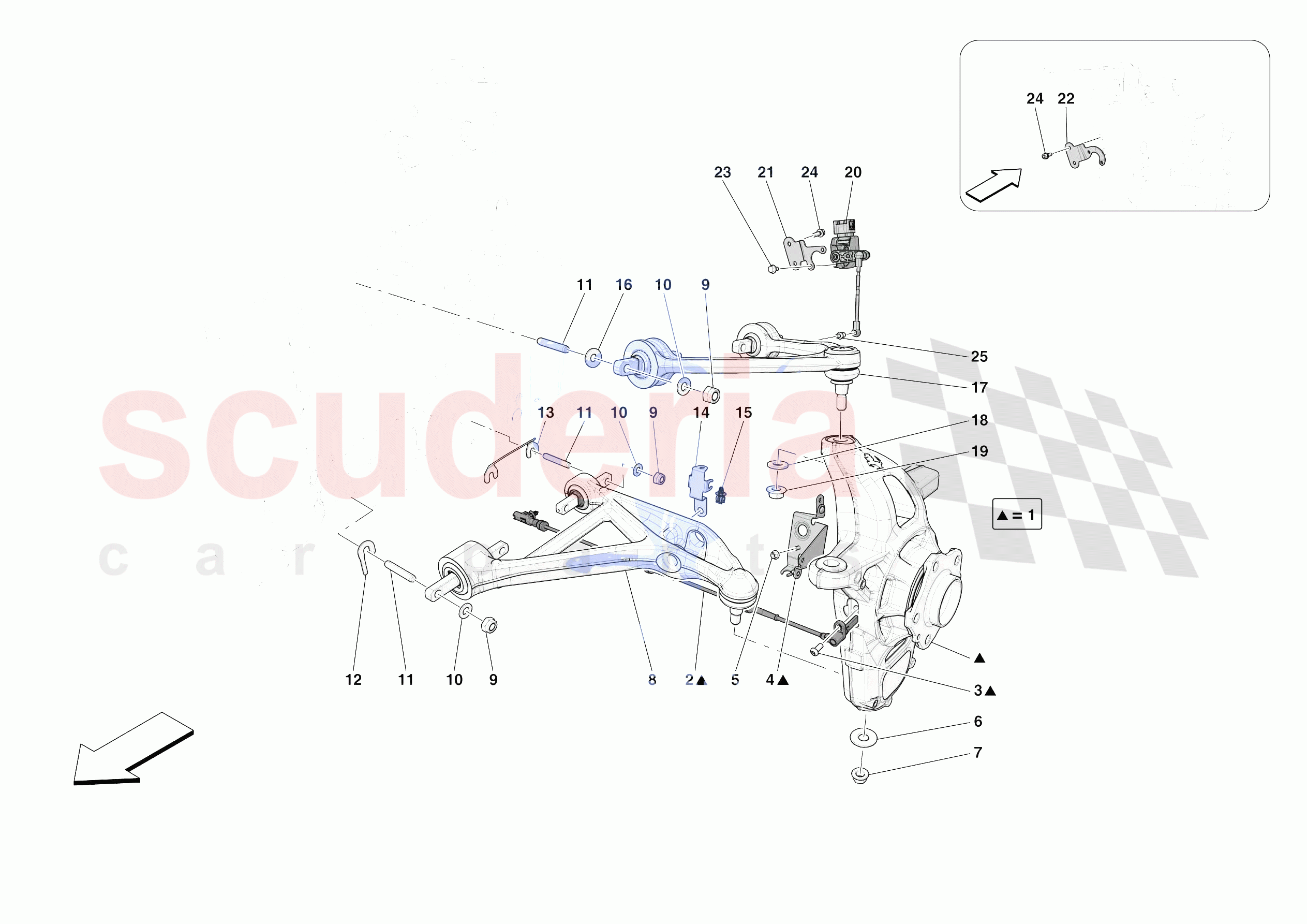 FRONT SUSPENSION - ARMS of Ferrari Ferrari Portofino M Europe