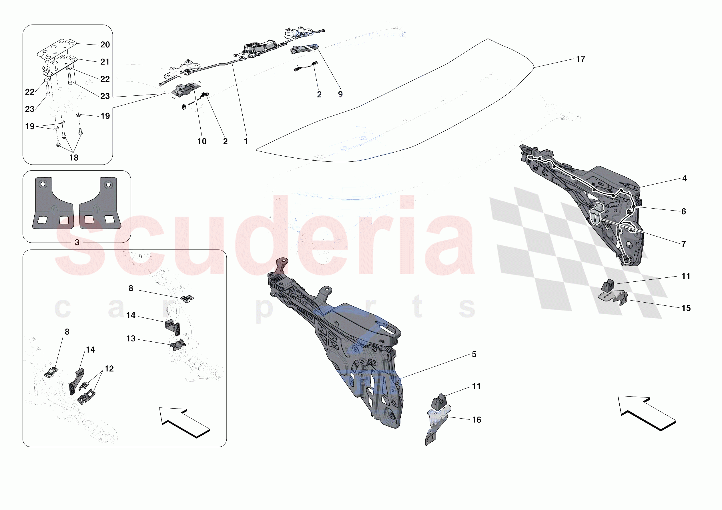 ROOF - KINEMATICS of Ferrari Ferrari Portofino M Europe