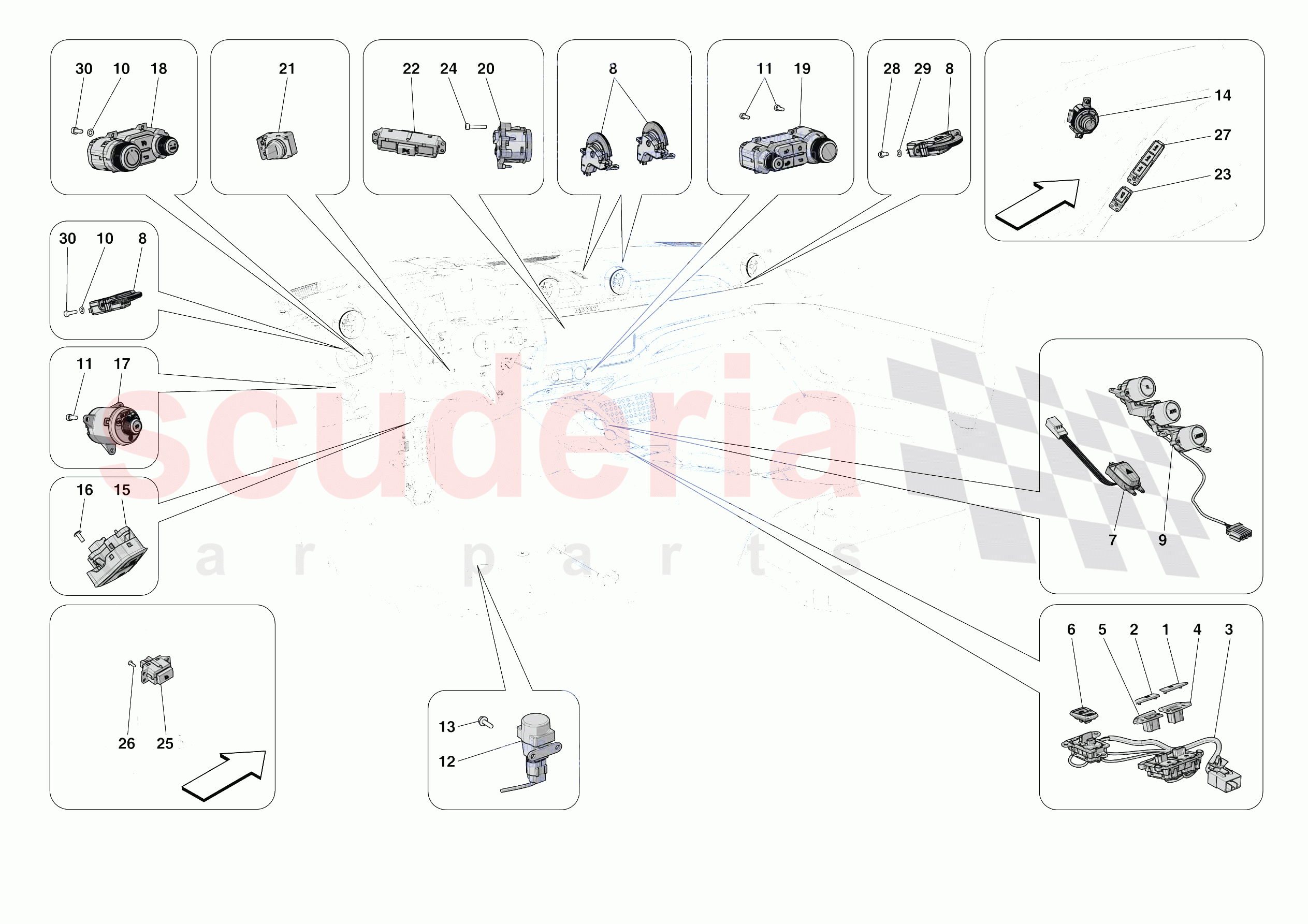 OTHER ELECTRICAL CONTROLS of Ferrari Ferrari Portofino M Europe