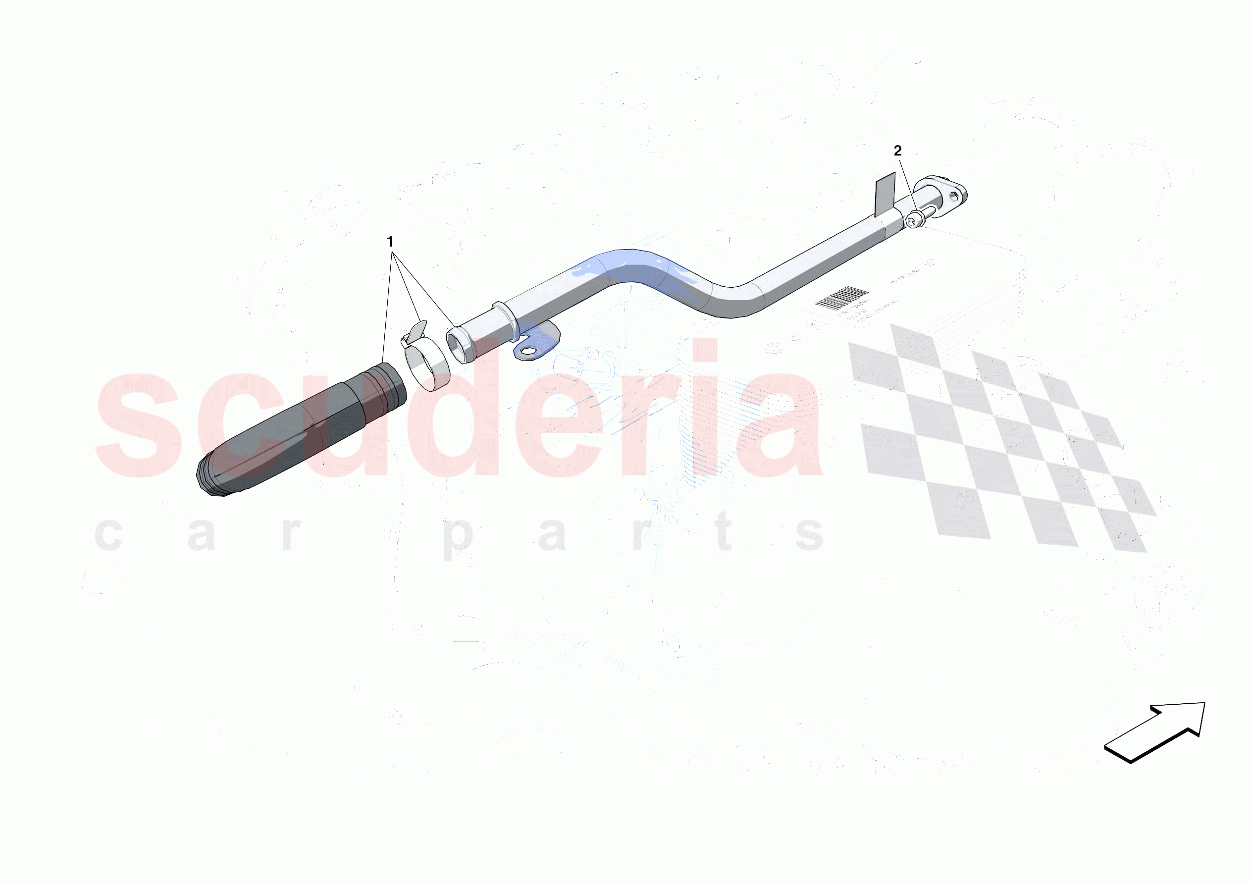 ENGINE COOLING SYSTEM PIPES of Ferrari Ferrari Portofino M Europe RH