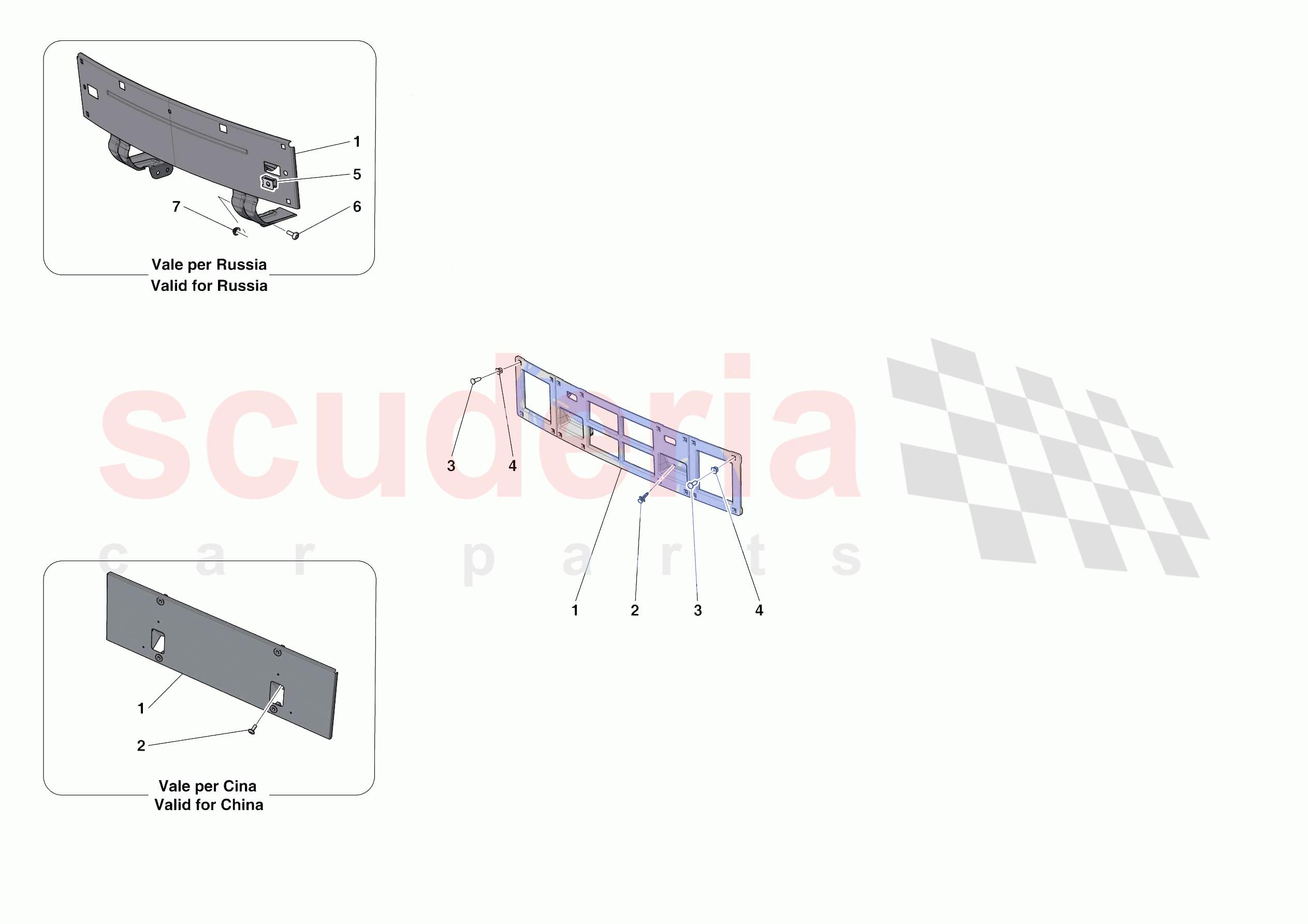 INSTALLING FRONT LICENCE PLATE of Ferrari Ferrari Portofino M Europe RH