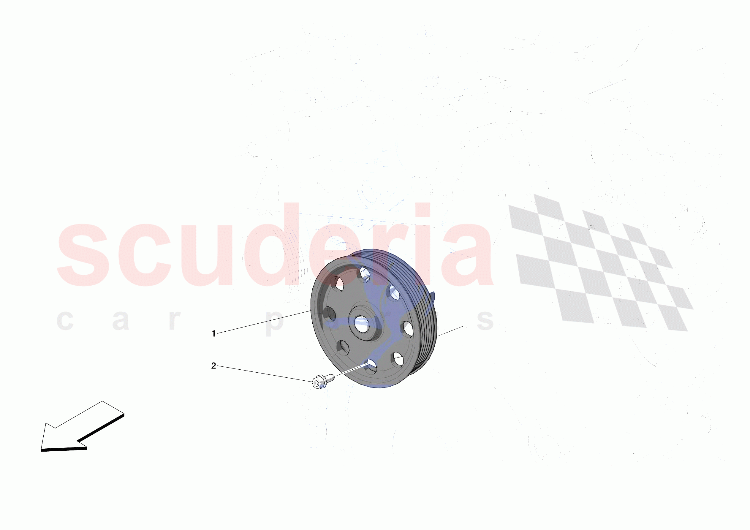 ENGINE COOLING SYSTEM PUMP of Ferrari Ferrari Portofino M USA