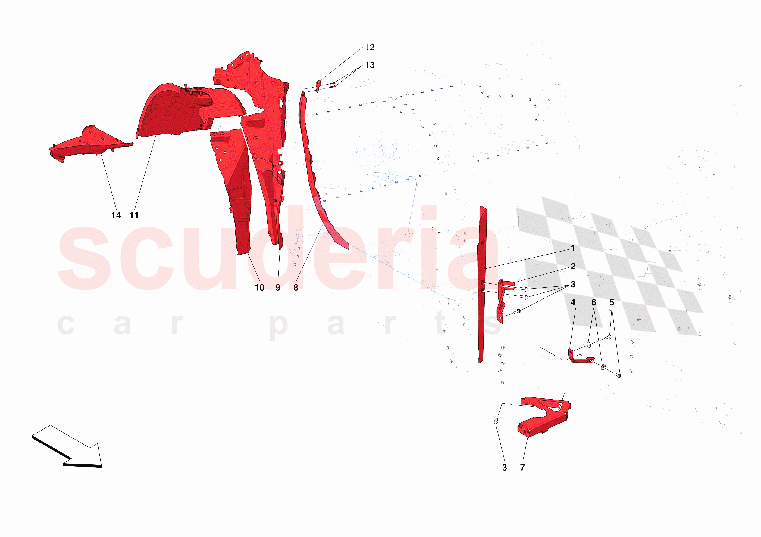 LATERAL SUBSTRUCTURE of Ferrari Ferrari Portofino M USA