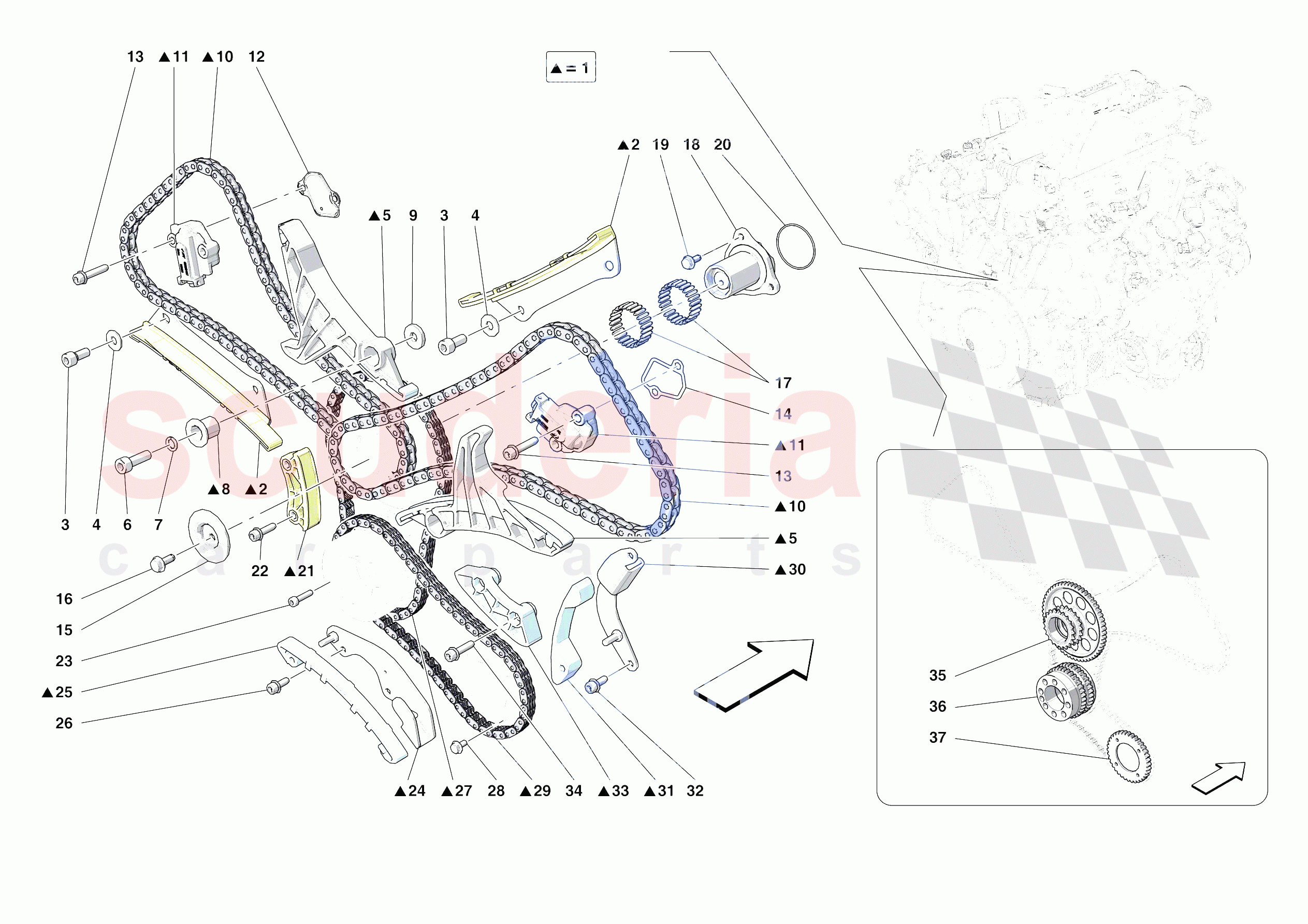 TIMING SYSTEM DRIVE of Ferrari Ferrari Portofino USA
