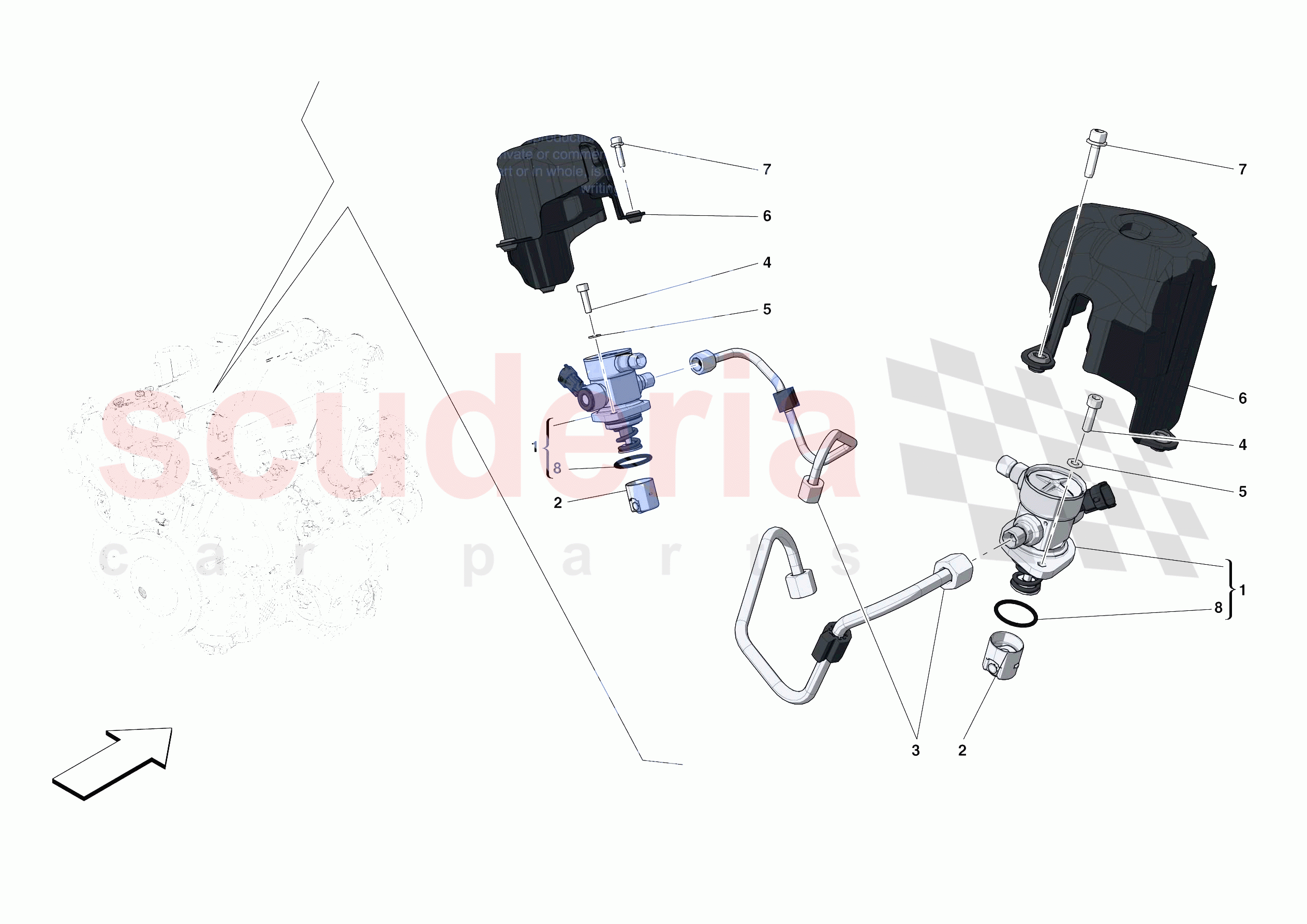 FUEL PUMPS of Ferrari Ferrari Portofino USA