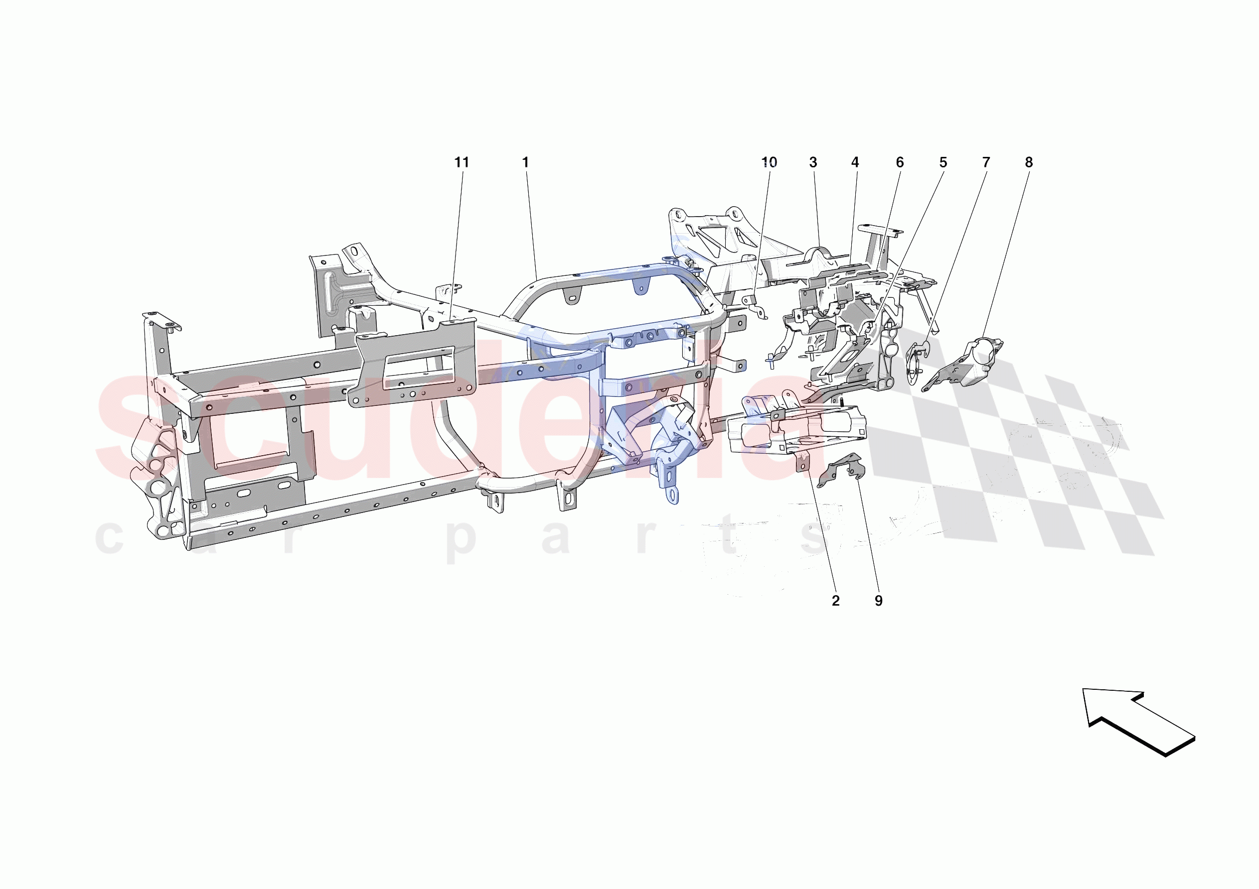 DASHBOARD - SUBSTRUCTURE -APPLICABLE FOR RHD- of Ferrari Ferrari Portofino USA
