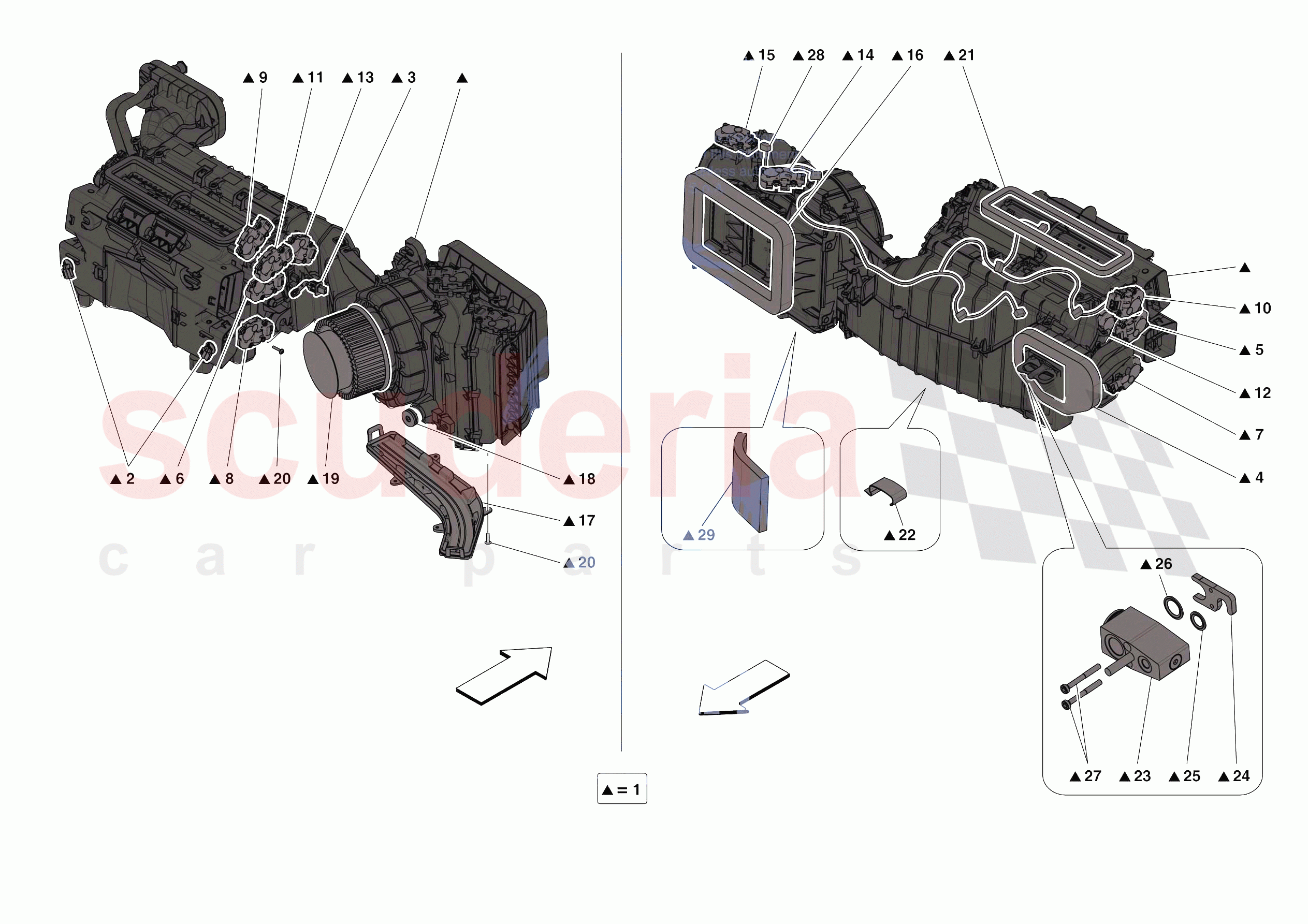 AIR CONDITIONING - EVAPORATOR of Ferrari Ferrari Portofino USA