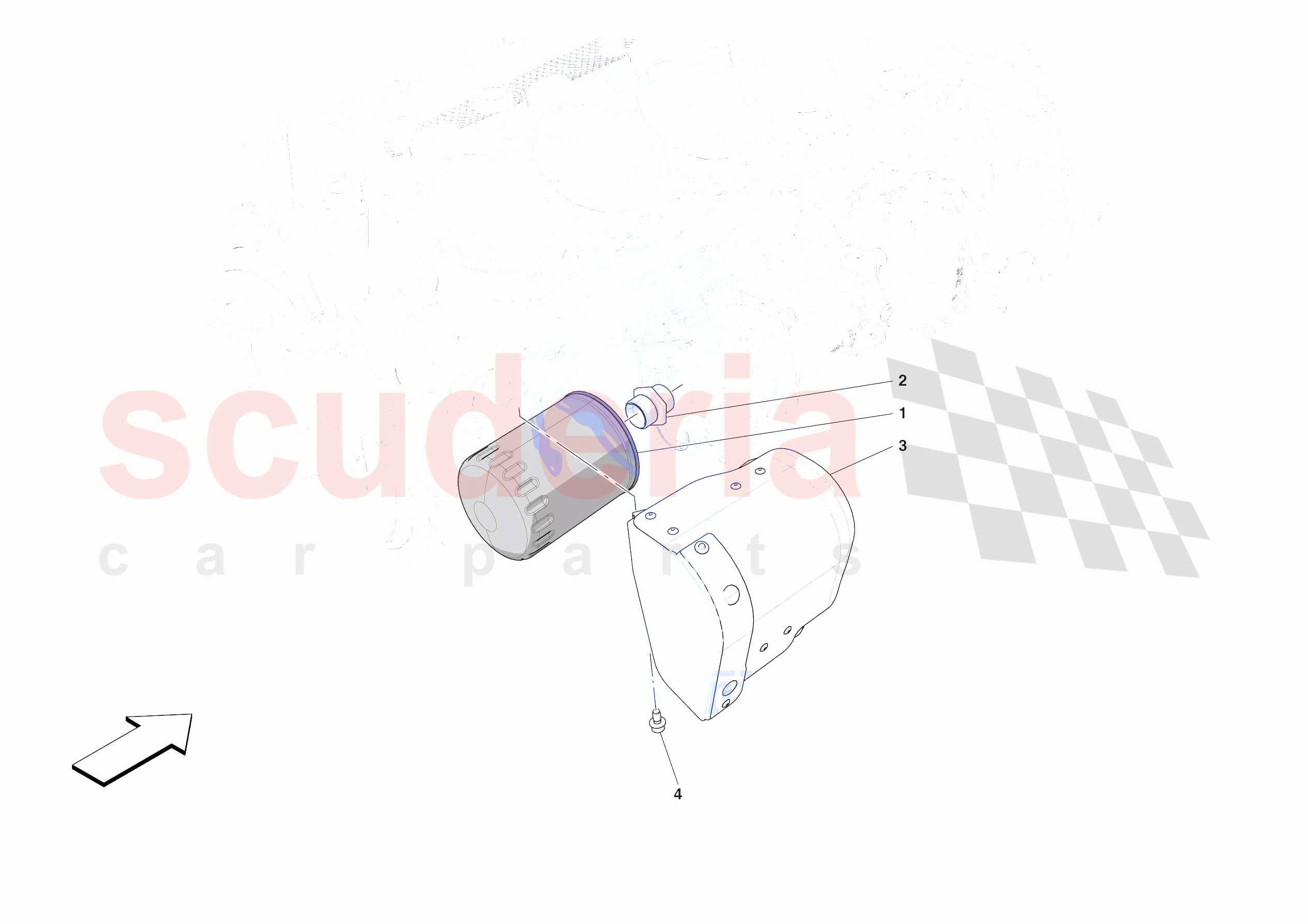 LUBRICATION FILTERS of Ferrari Ferrari Purosangue Europe RH