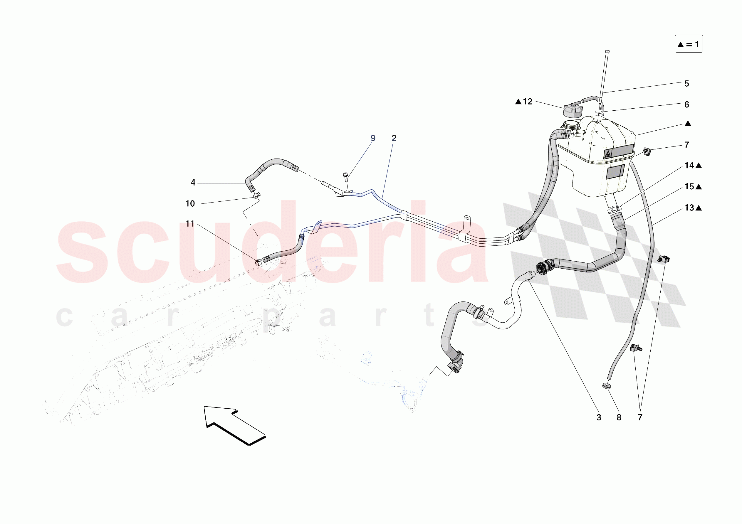 EXPANSION TANK of Ferrari Ferrari Purosangue Europe RH