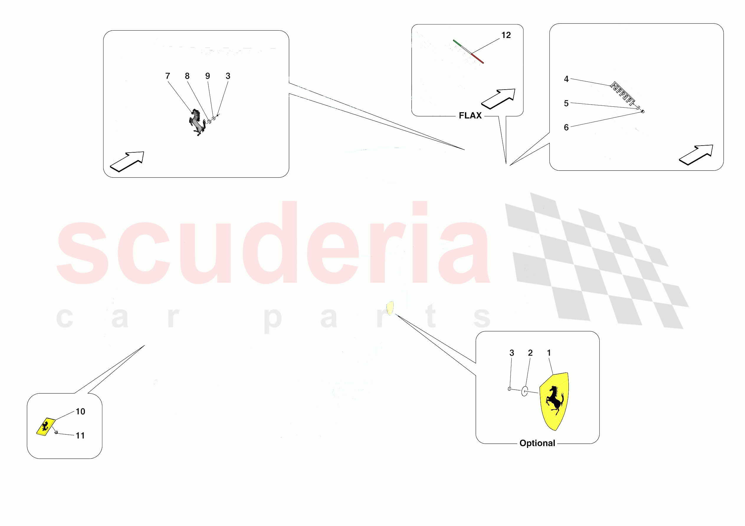 BADGES of Ferrari Ferrari Purosangue Europe RH