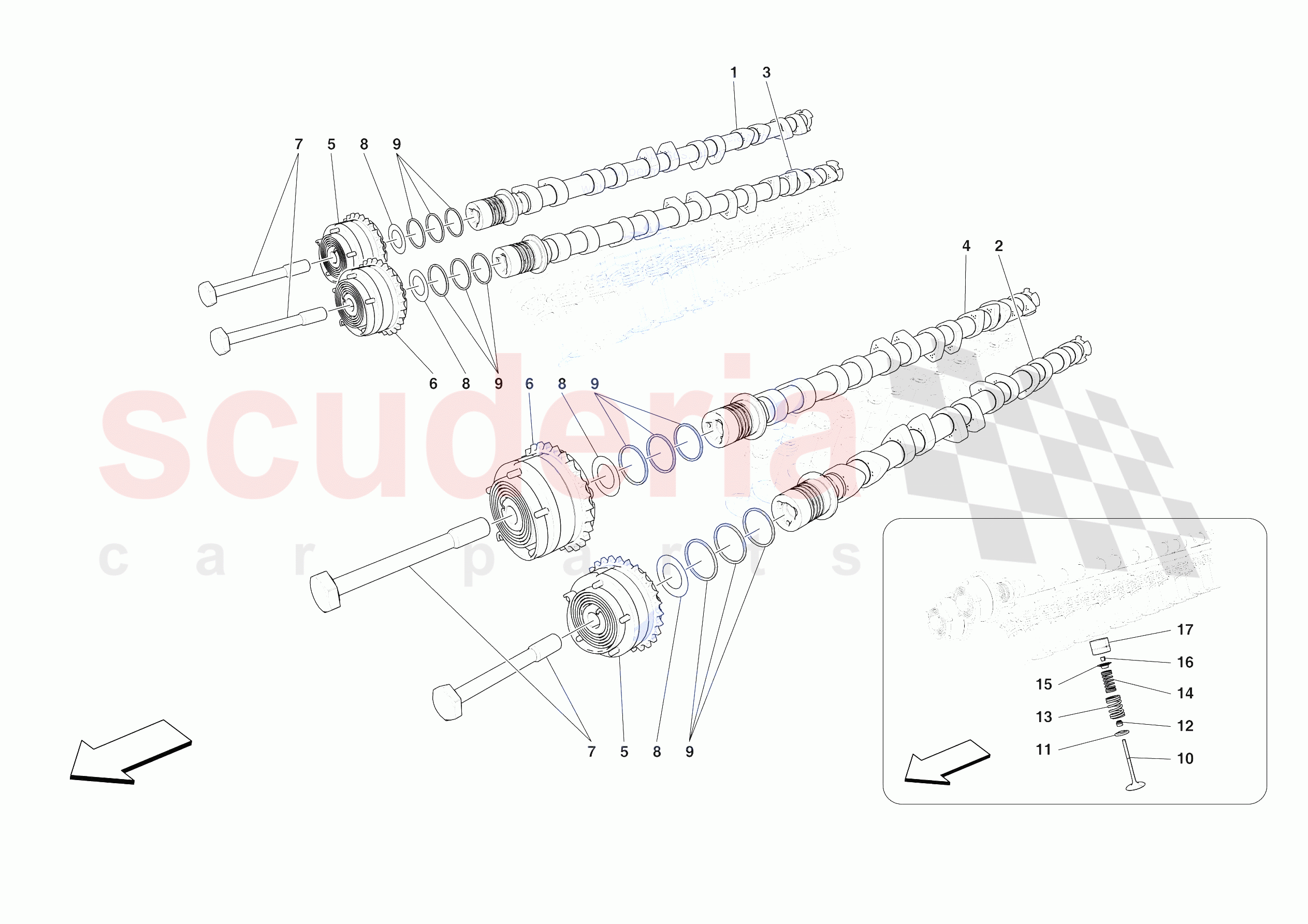 CYLINDER HEADS - TIMING of Ferrari Ferrari Purosangue USA