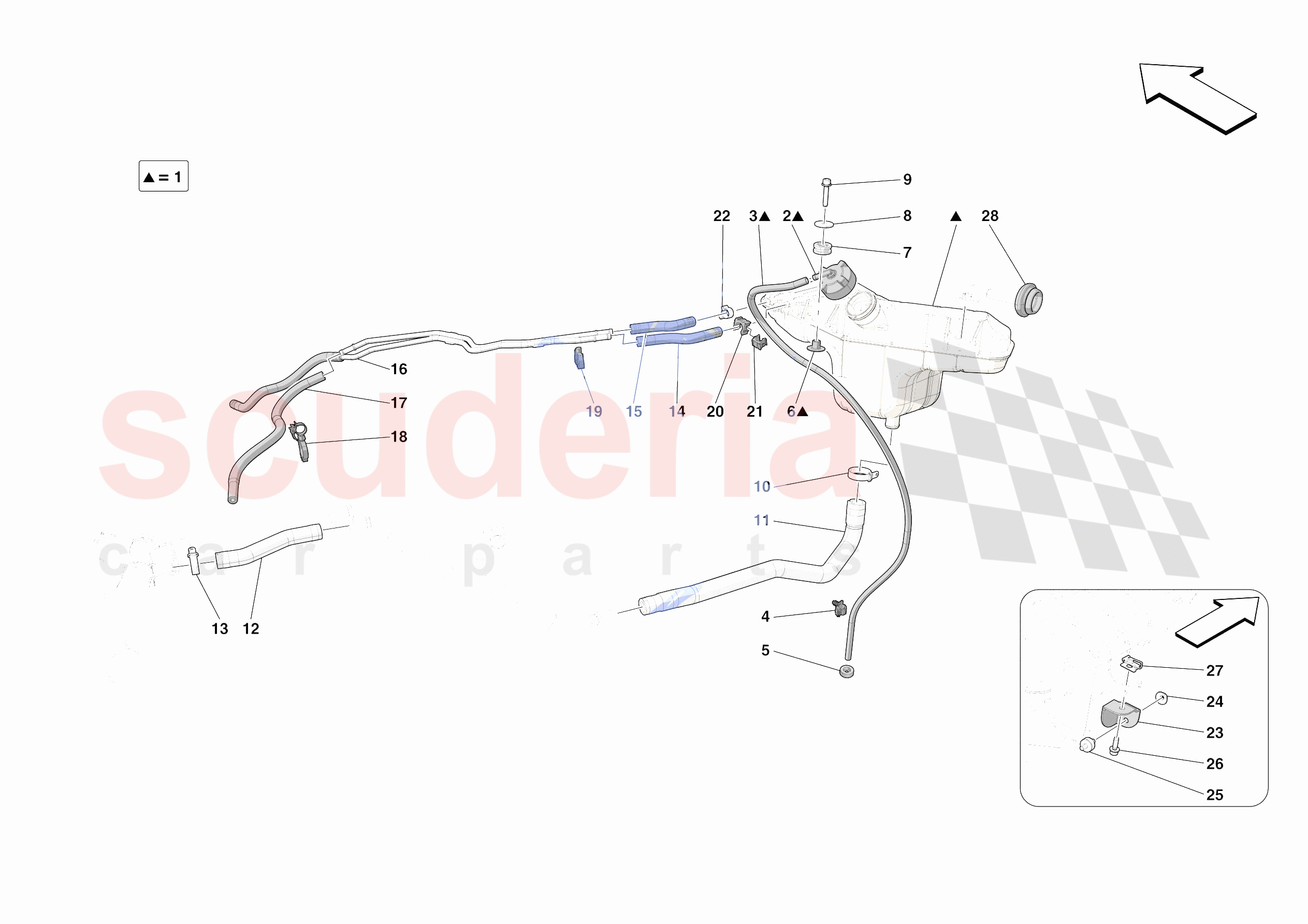 EXPANSION TANK of Ferrari Ferrari Roma Europe