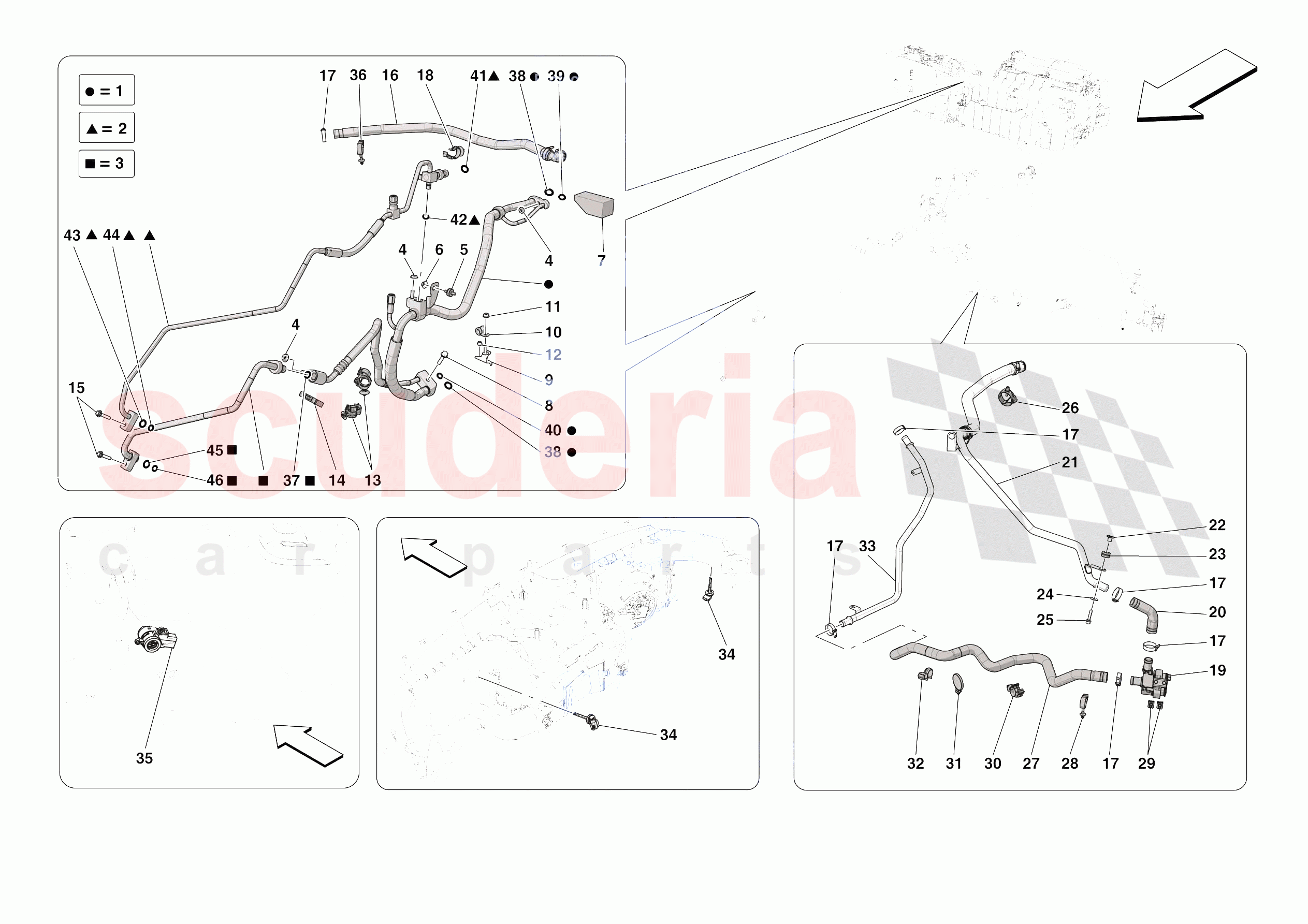A/C SYSTEM - AIR CONDITIONER SYSTEM of Ferrari Ferrari Roma Europe