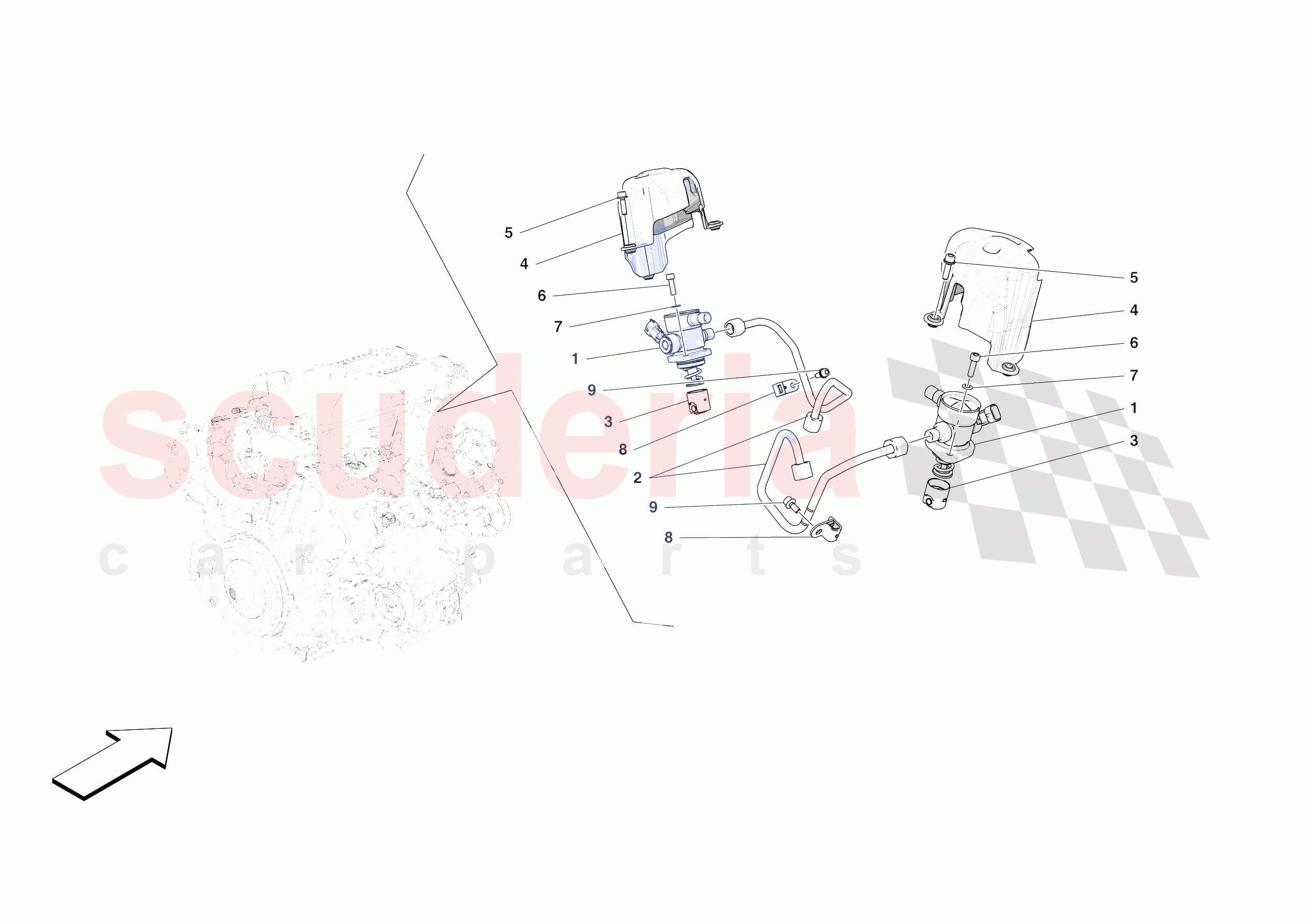 FUEL PUMPS of Ferrari Ferrari Roma Spider Europe