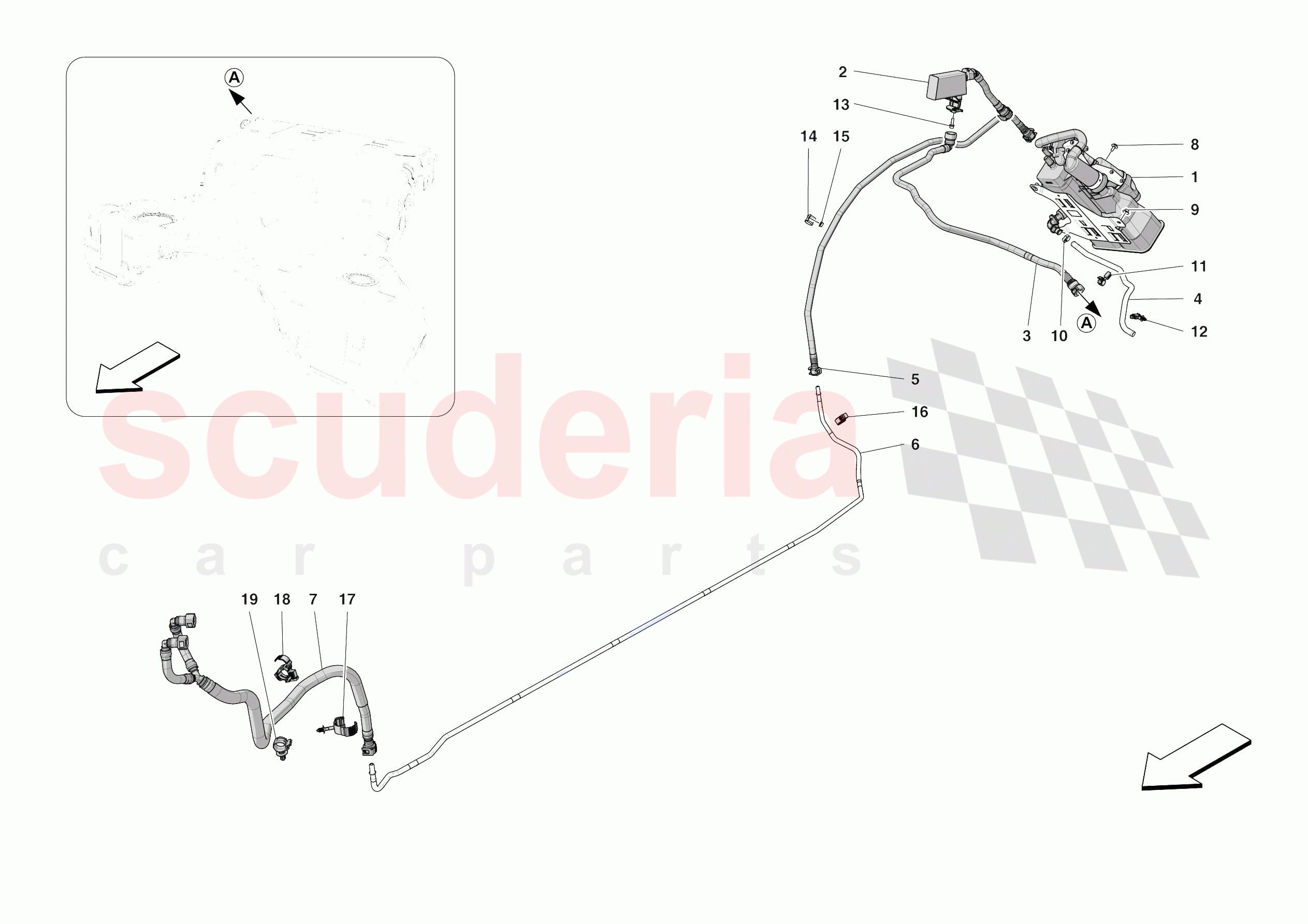 EVAPORATIVE EMISSIONS CONTROL SYSTEM of Ferrari Ferrari Roma Spider Europe