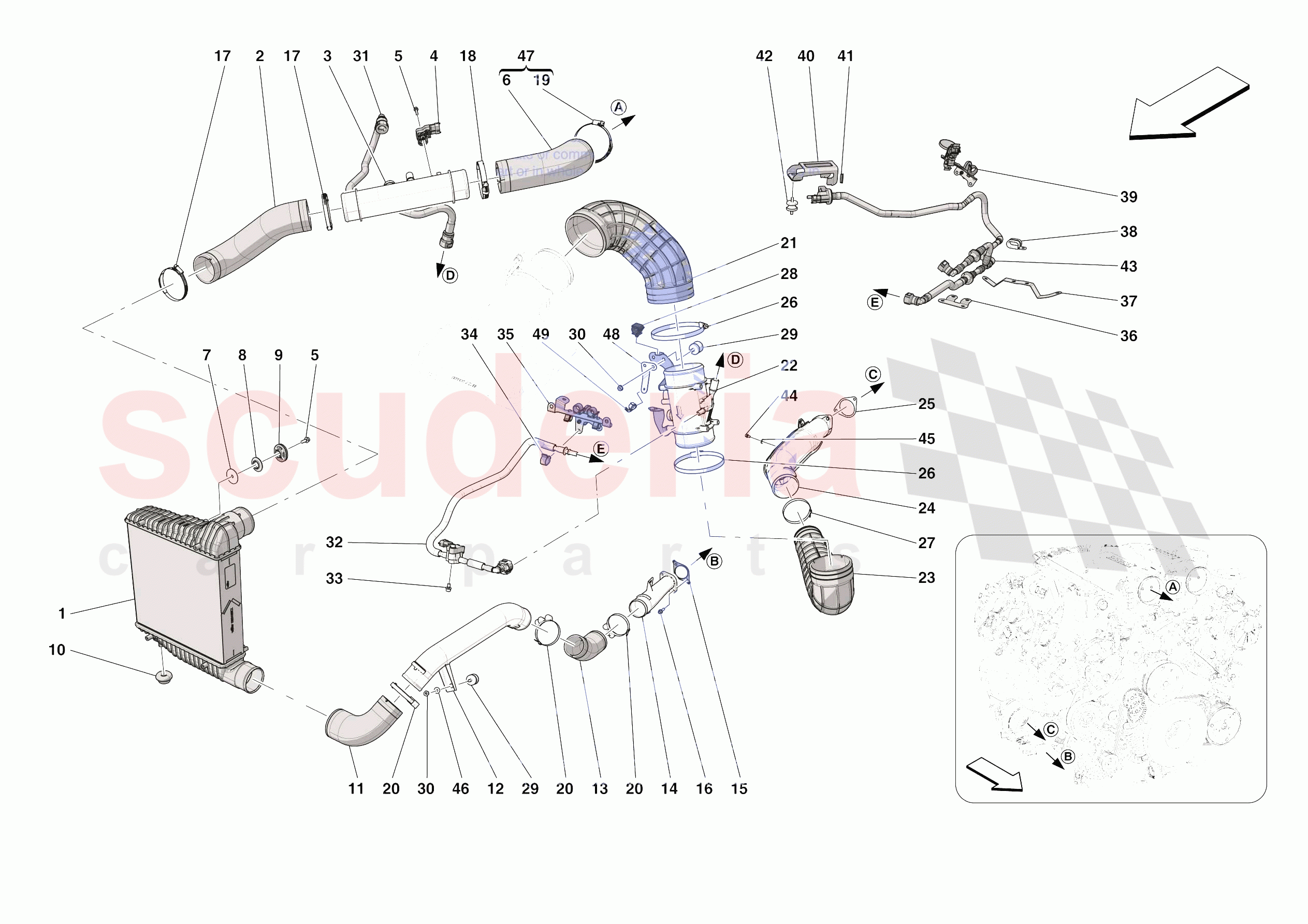 INTERCOOLER of Ferrari Ferrari Roma Spider USA