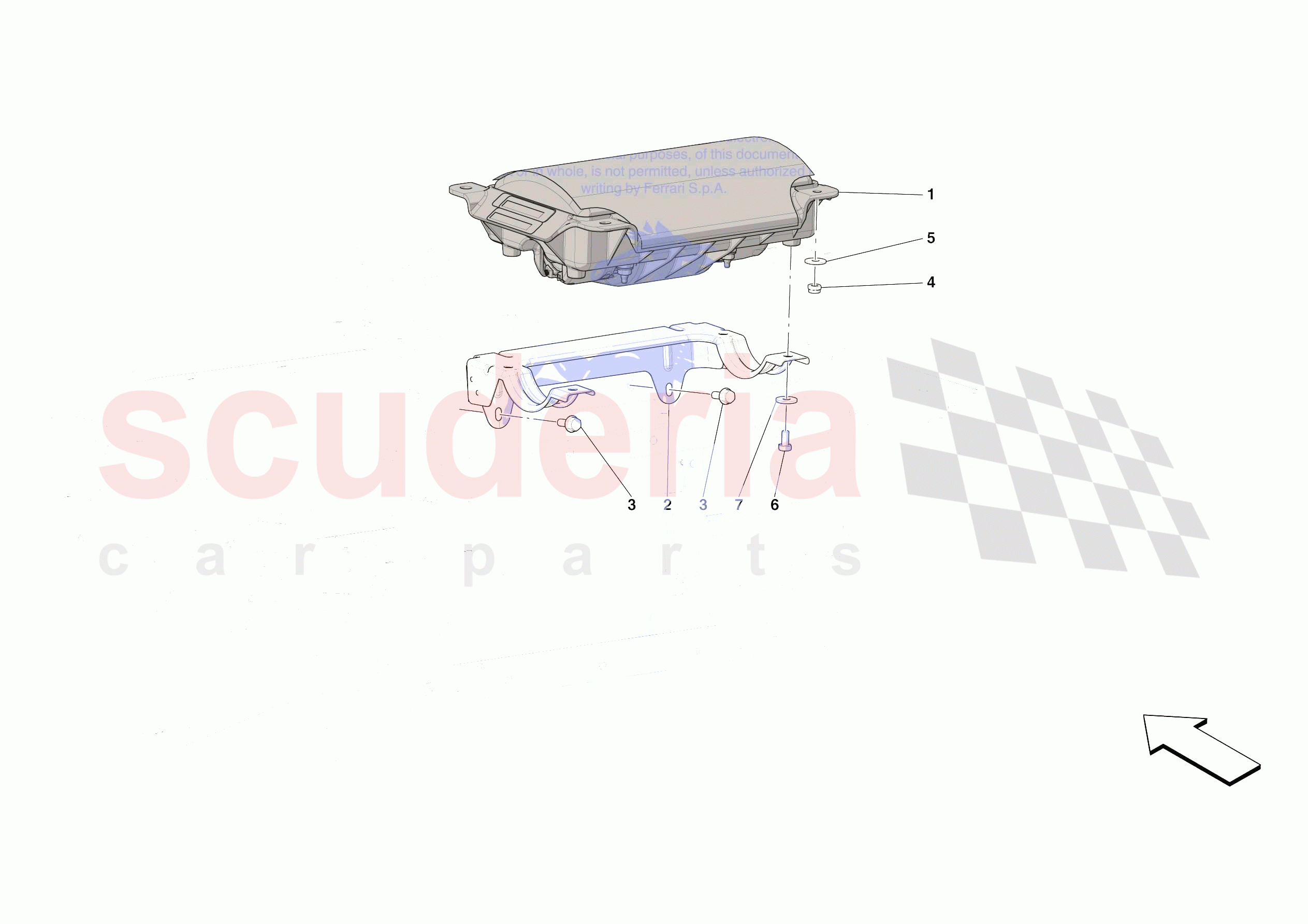 DASHBOARD - PASSENGER AIRBAG of Ferrari Ferrari Roma Spider USA