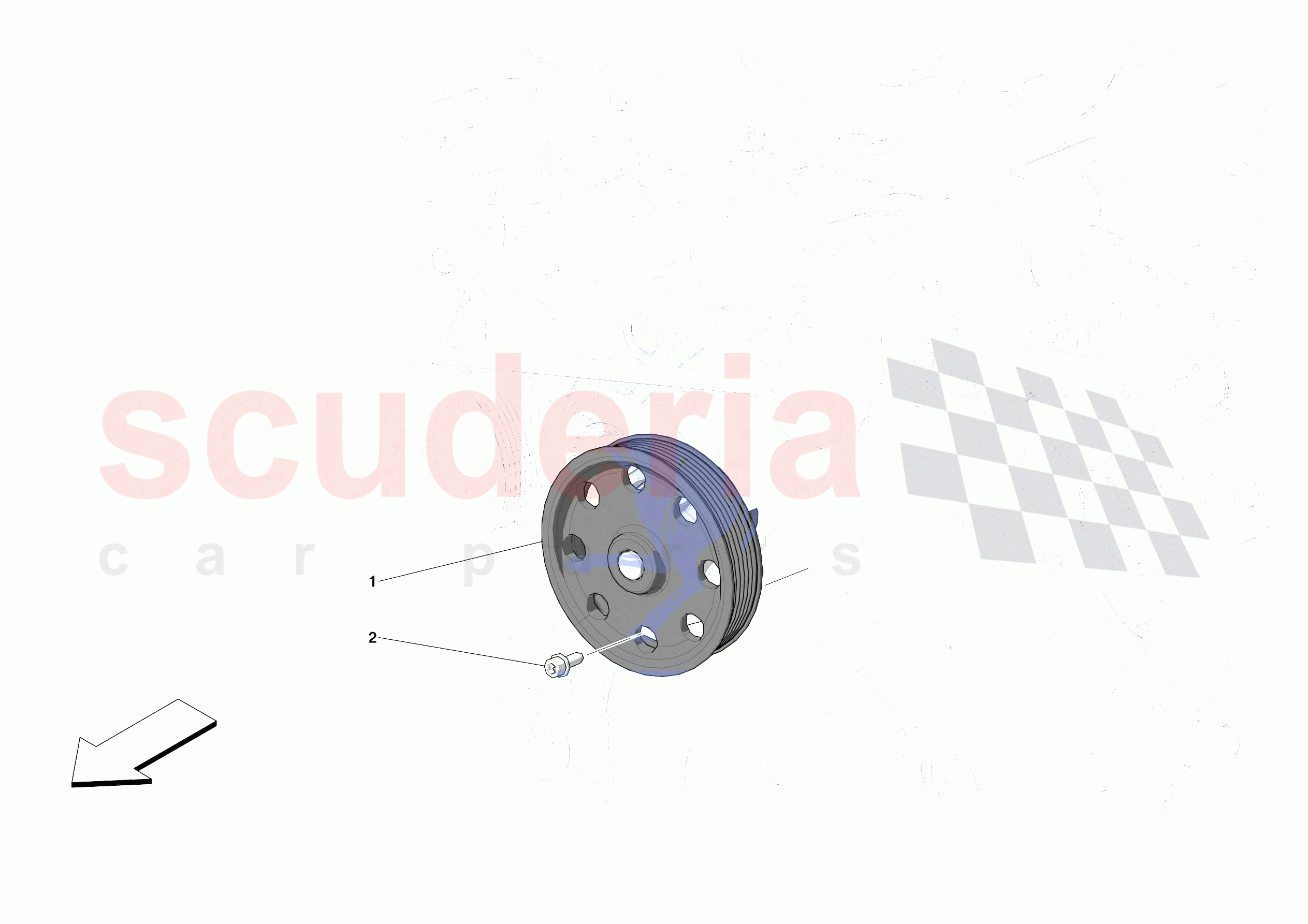 ENGINE COOLING SYSTEM PUMP of Ferrari Ferrari Roma USA