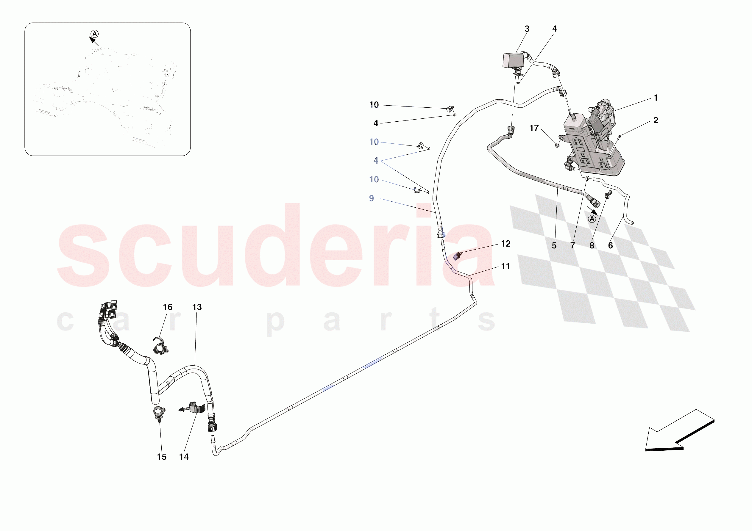 EVAPORATIVE EMISSIONS CONTROL SYSTEM of Ferrari Ferrari Roma USA