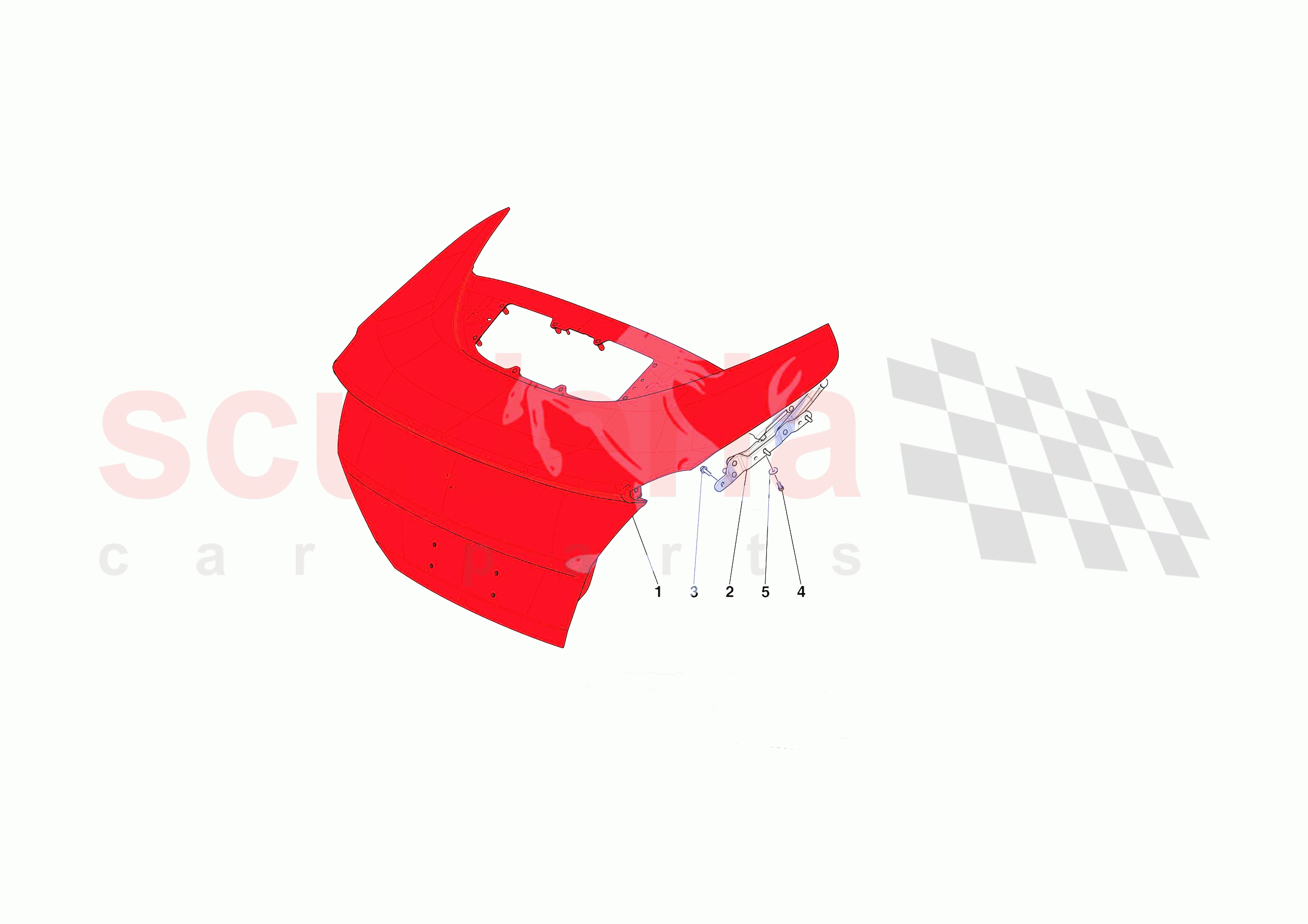 REAR LID SUBSTRUCTURE of Ferrari Ferrari Roma USA