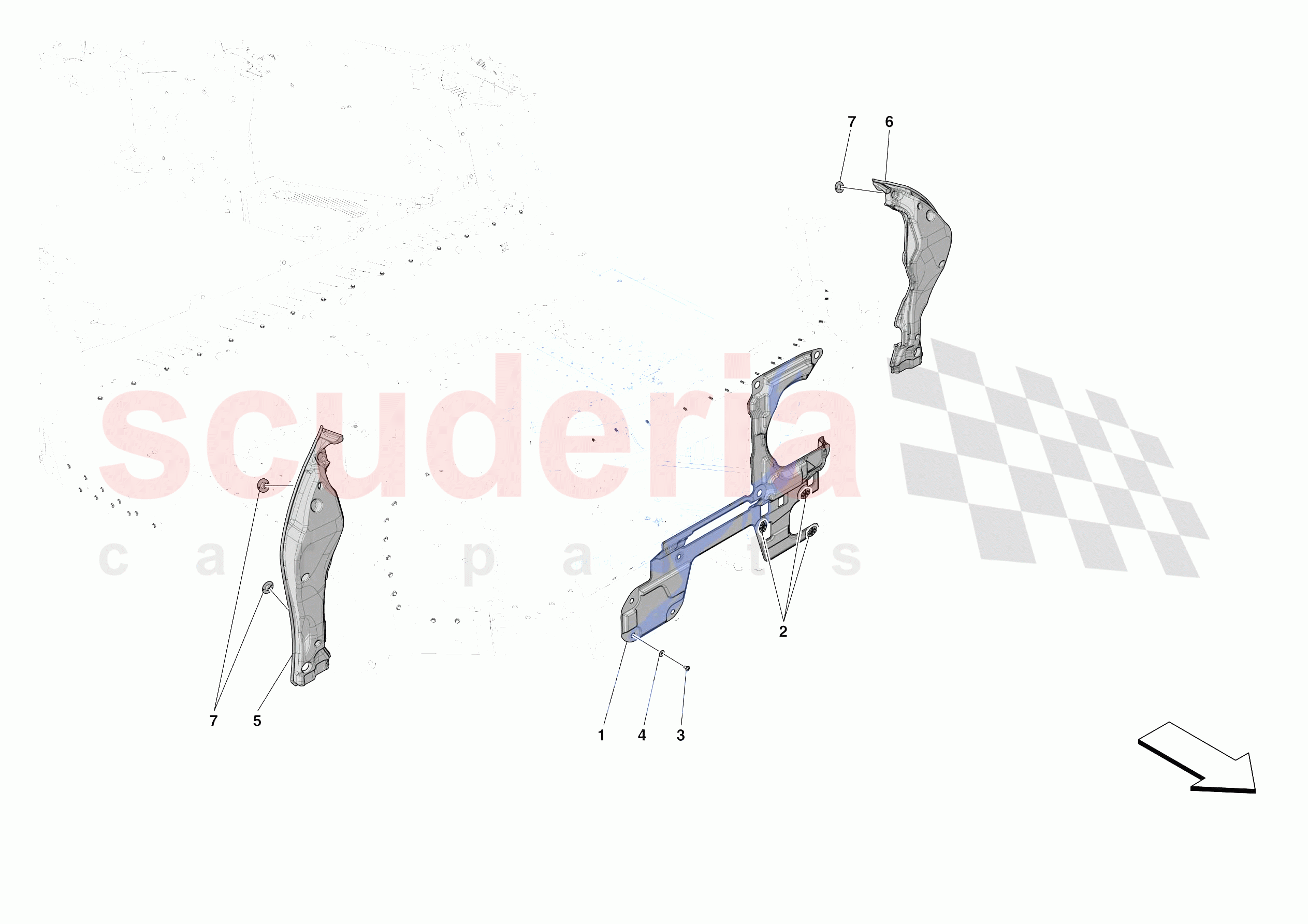 LUGGAGE COMPARTMENT INSULATION of Ferrari Ferrari SF90 Spider Europe