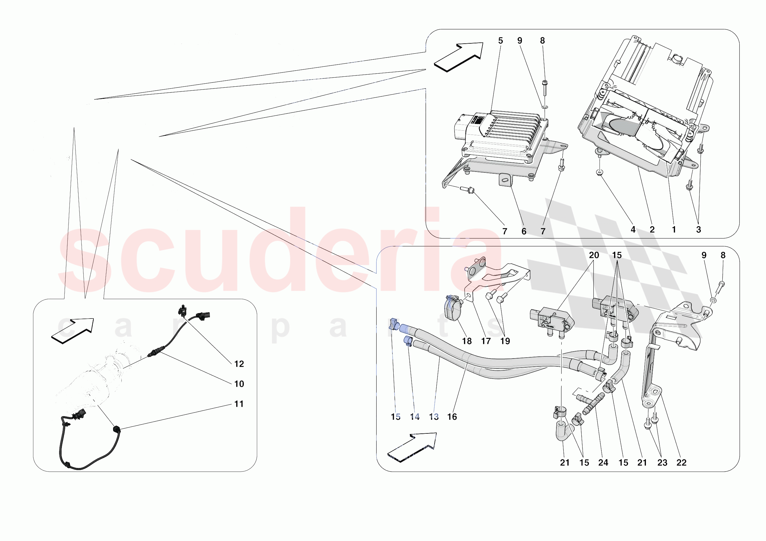 ENGINE INJECTION CONTROL of Ferrari Ferrari SF90 Spider Europe RH