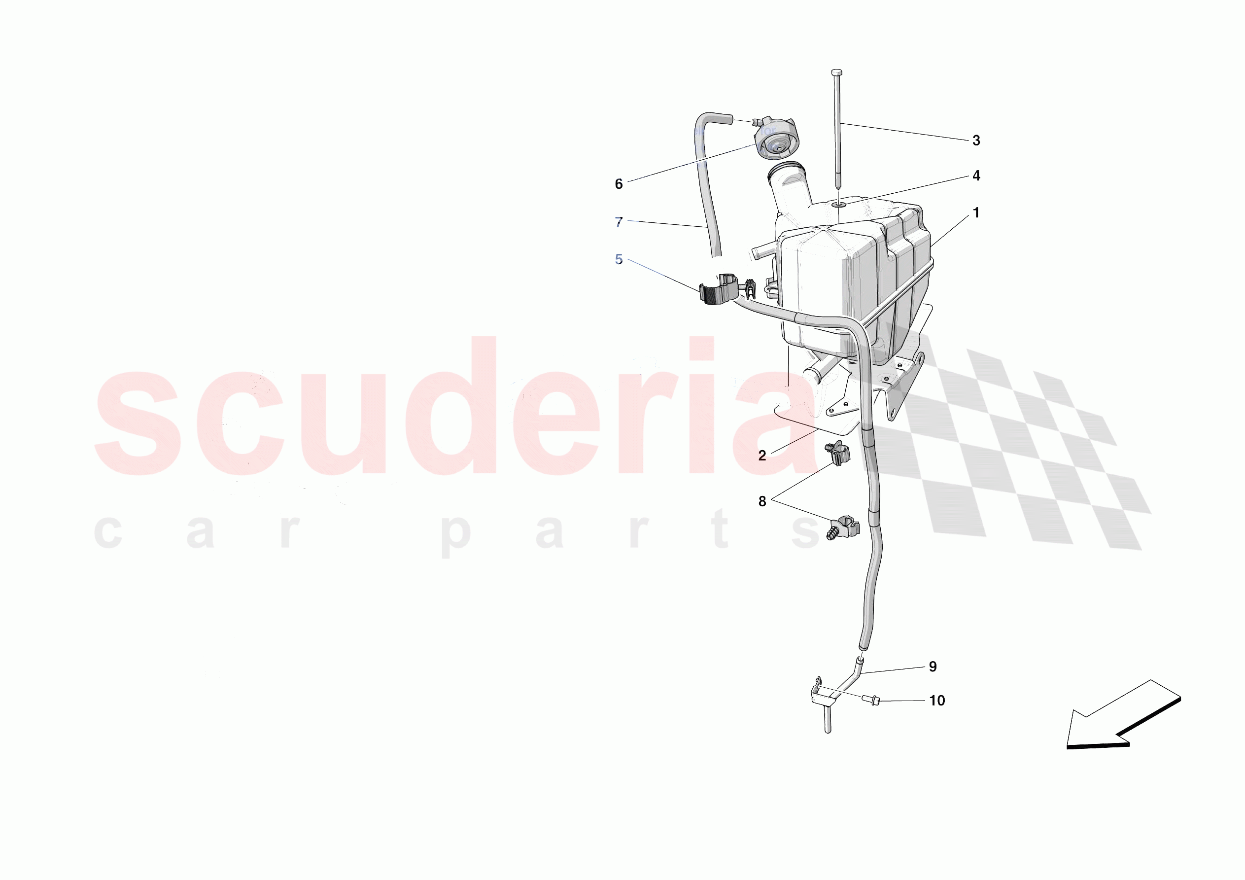 EXPANSION TANK of Ferrari Ferrari SF90 Spider Europe RH