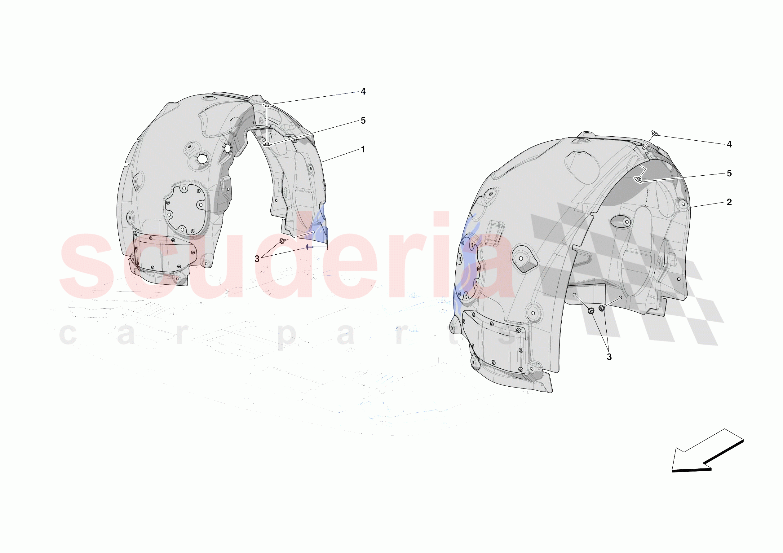 FRONT WHEELHOUSE of Ferrari Ferrari SF90 Spider Europe RH
