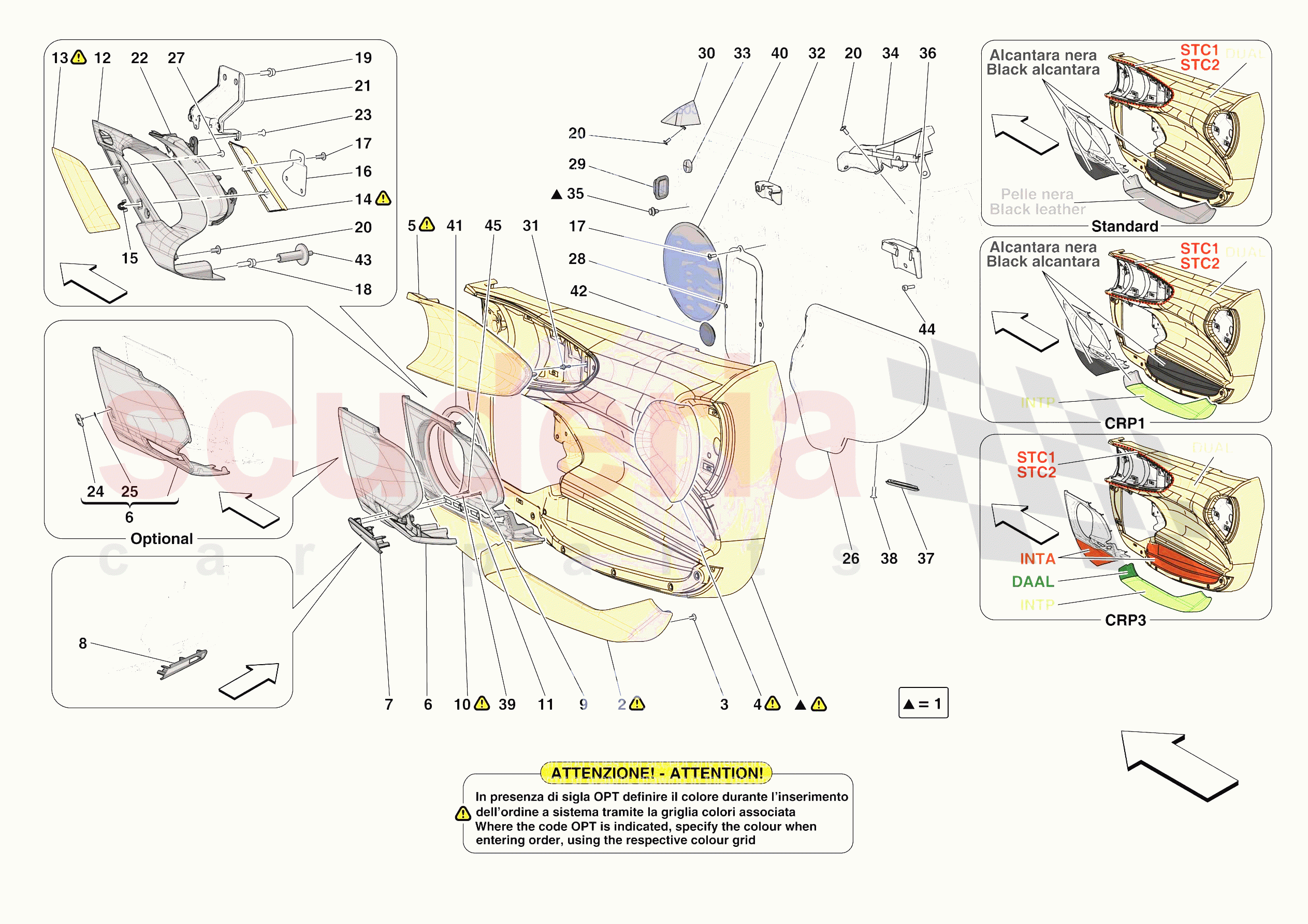 DOORS - TRIM of Ferrari Ferrari SF90 Spider Europe RH