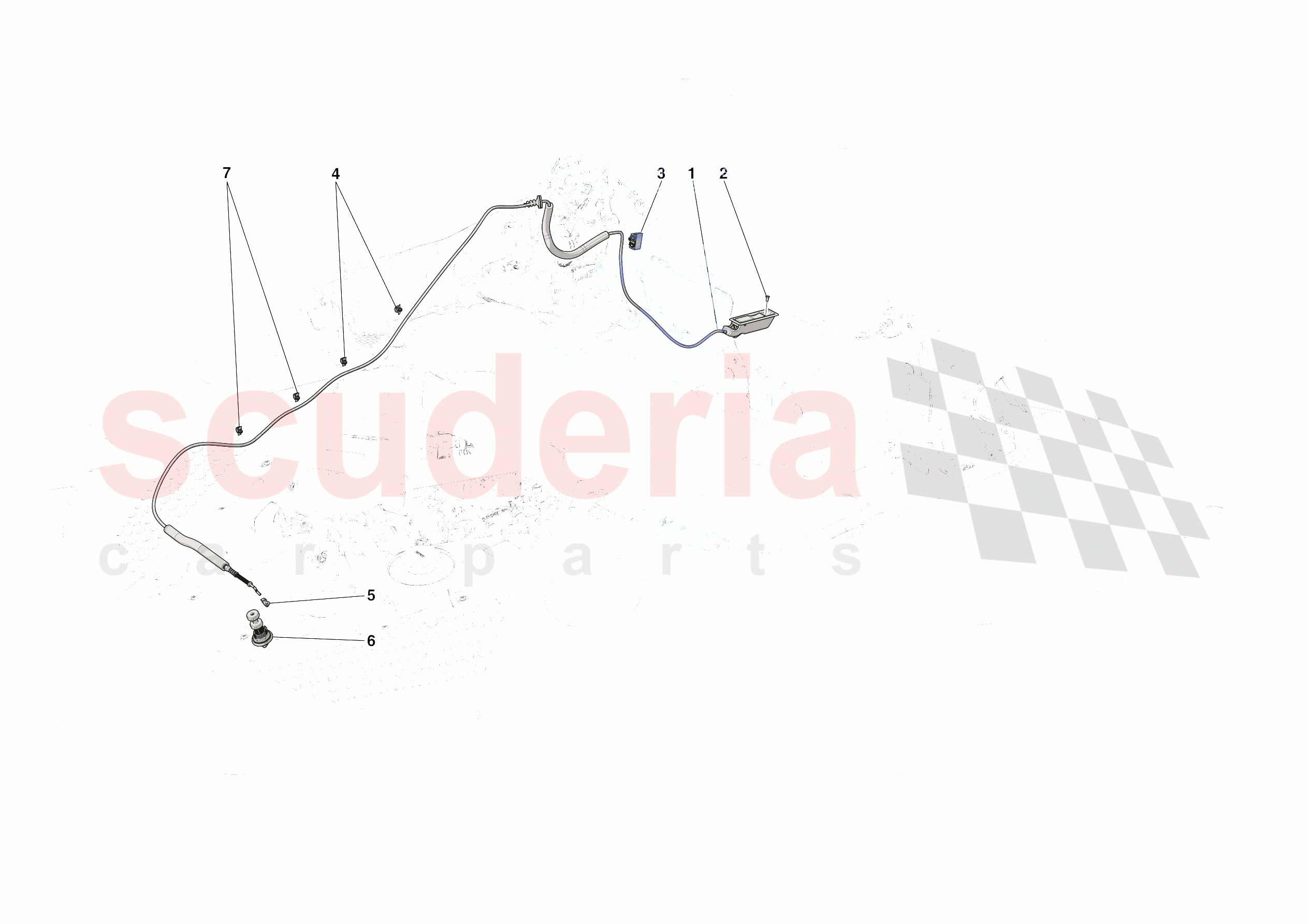 REAR LID OPENING MECHANISM of Ferrari Ferrari SF90 Spider Europe RH