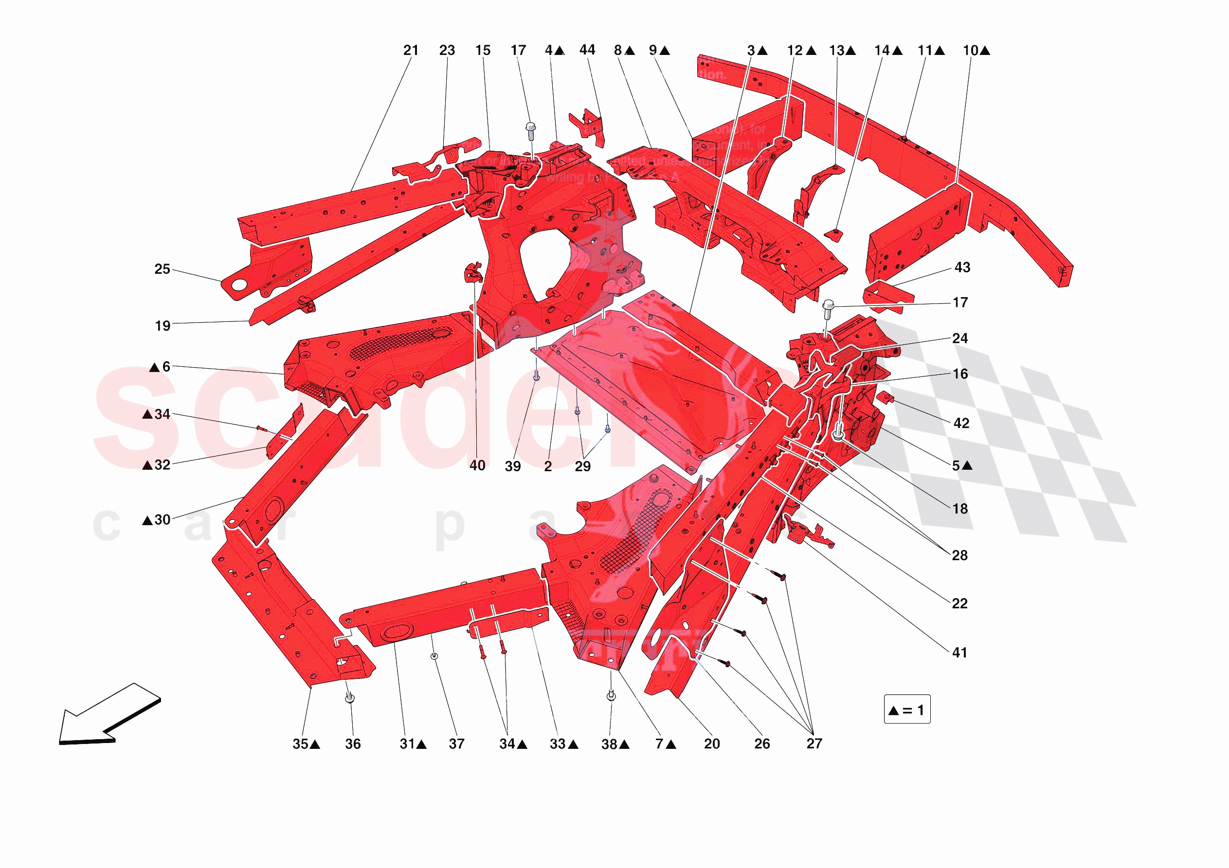 STRUCTURES AND ELEMENTS, REAR OF VEHICLE of Ferrari Ferrari SF90 Spider USA