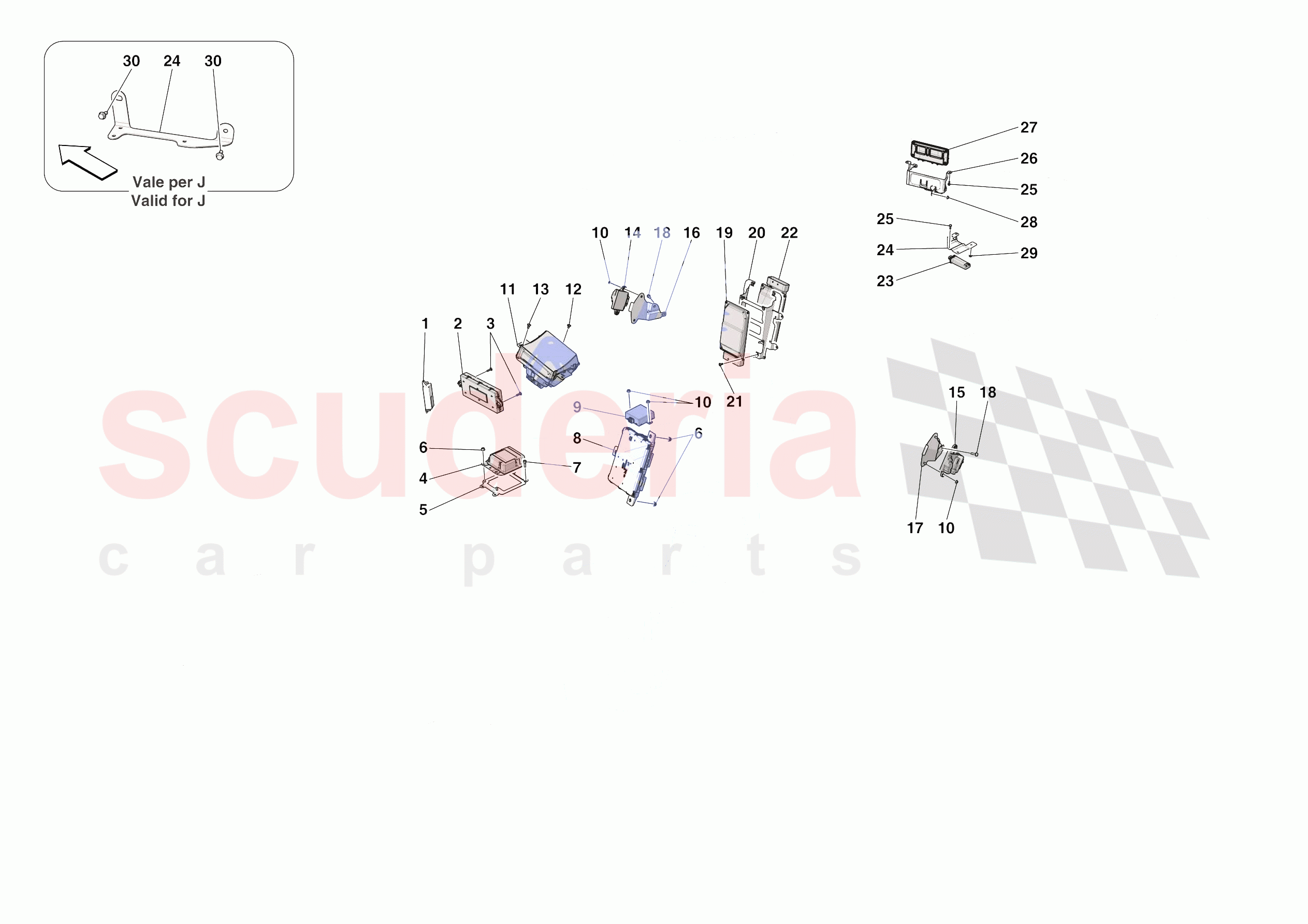 ELECTRICAL SYSTEM CONTROL UNITS of Ferrari Ferrari SF90 Spider USA