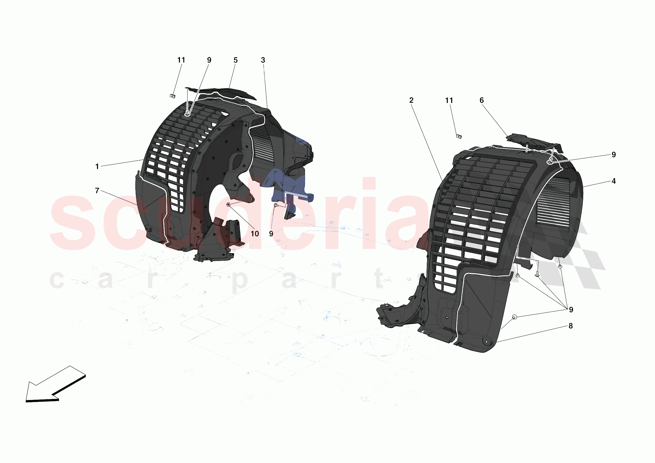 REAR WHEELHOUSE of Ferrari Ferrari SF90 Stradale Europe