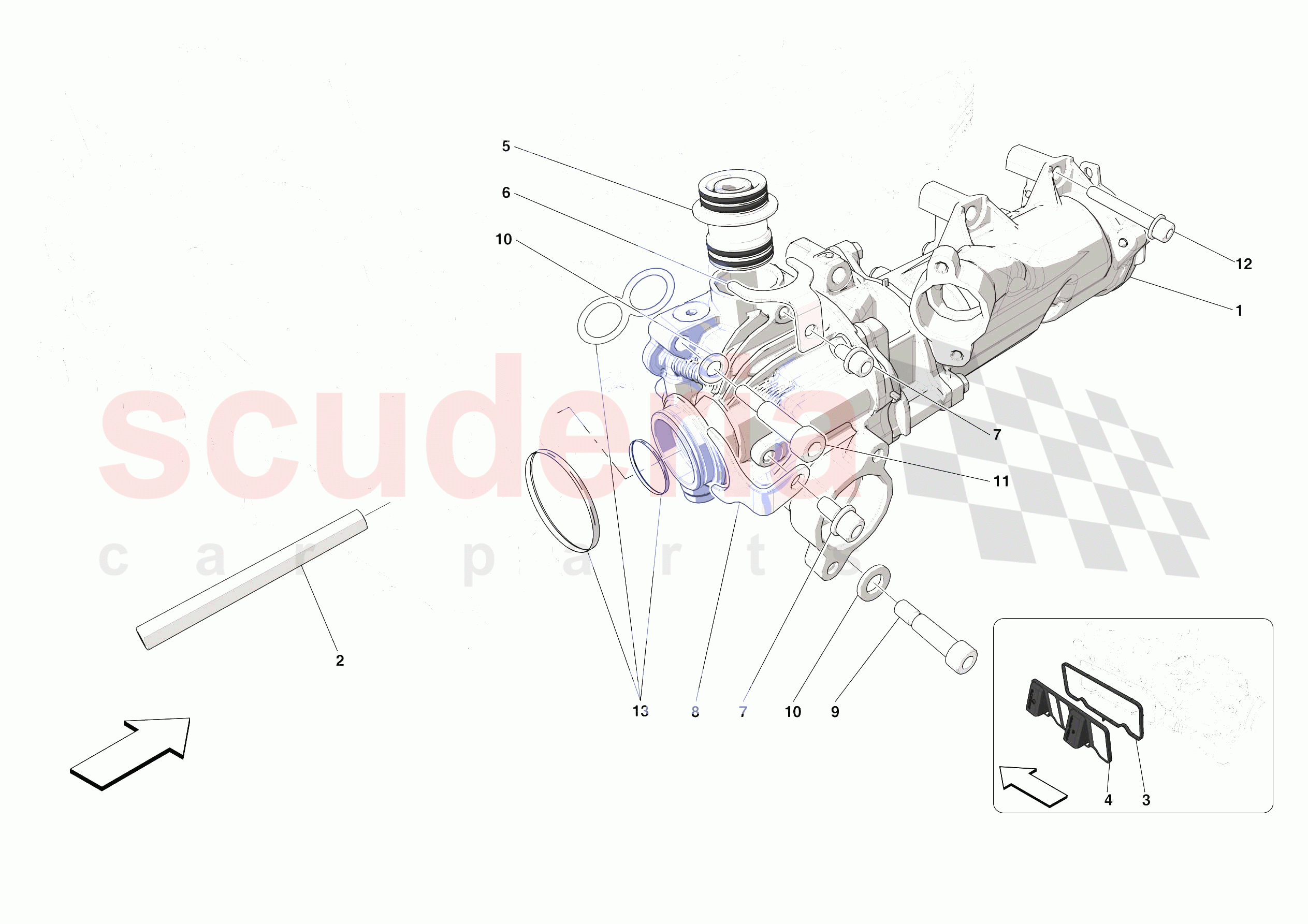 ENGINE OIL PUMP of Ferrari Ferrari SF90 Stradale Europe RH