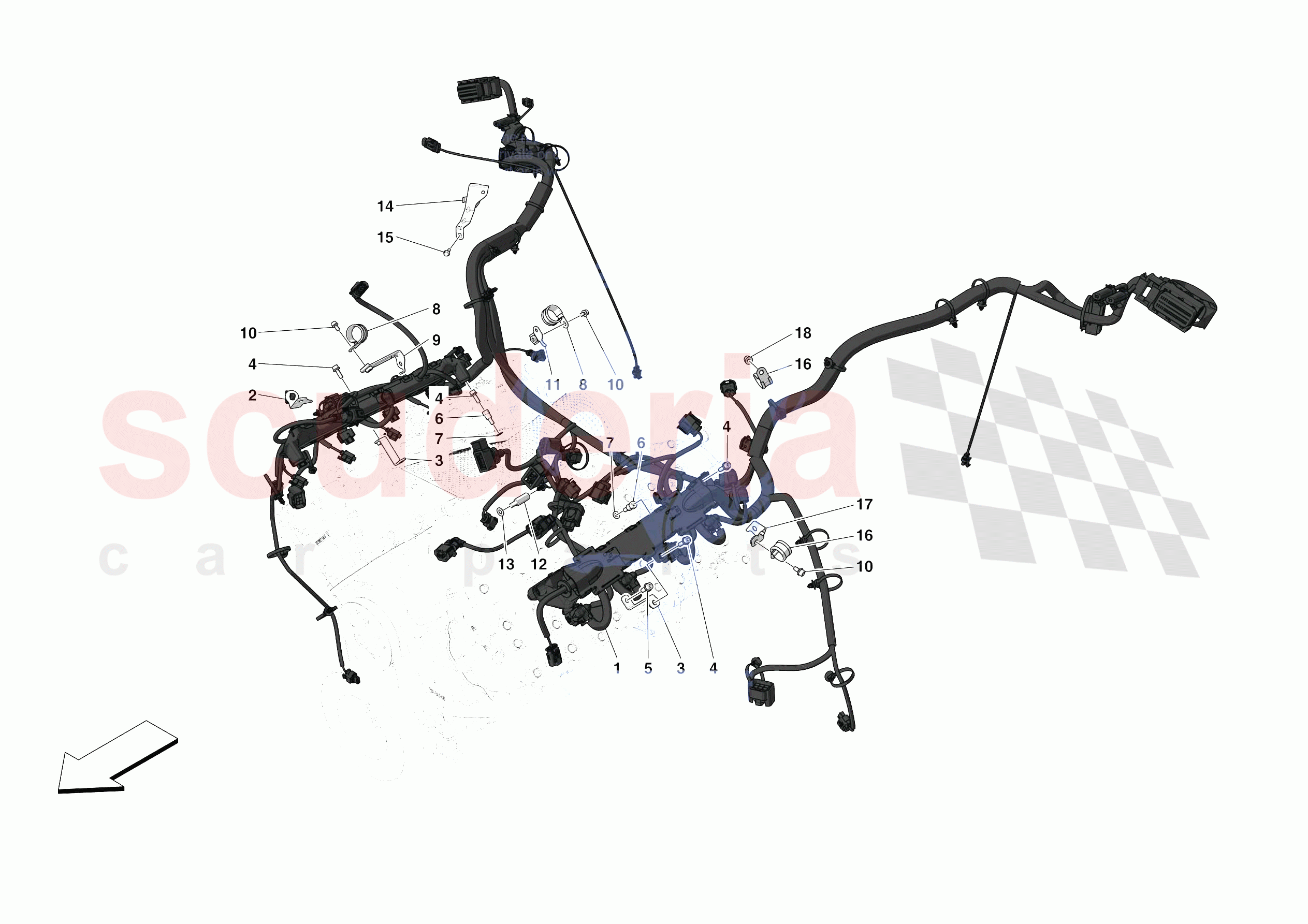 ENGINE ELECTRICAL SYSTEM of Ferrari Ferrari SF90 Stradale Europe RH