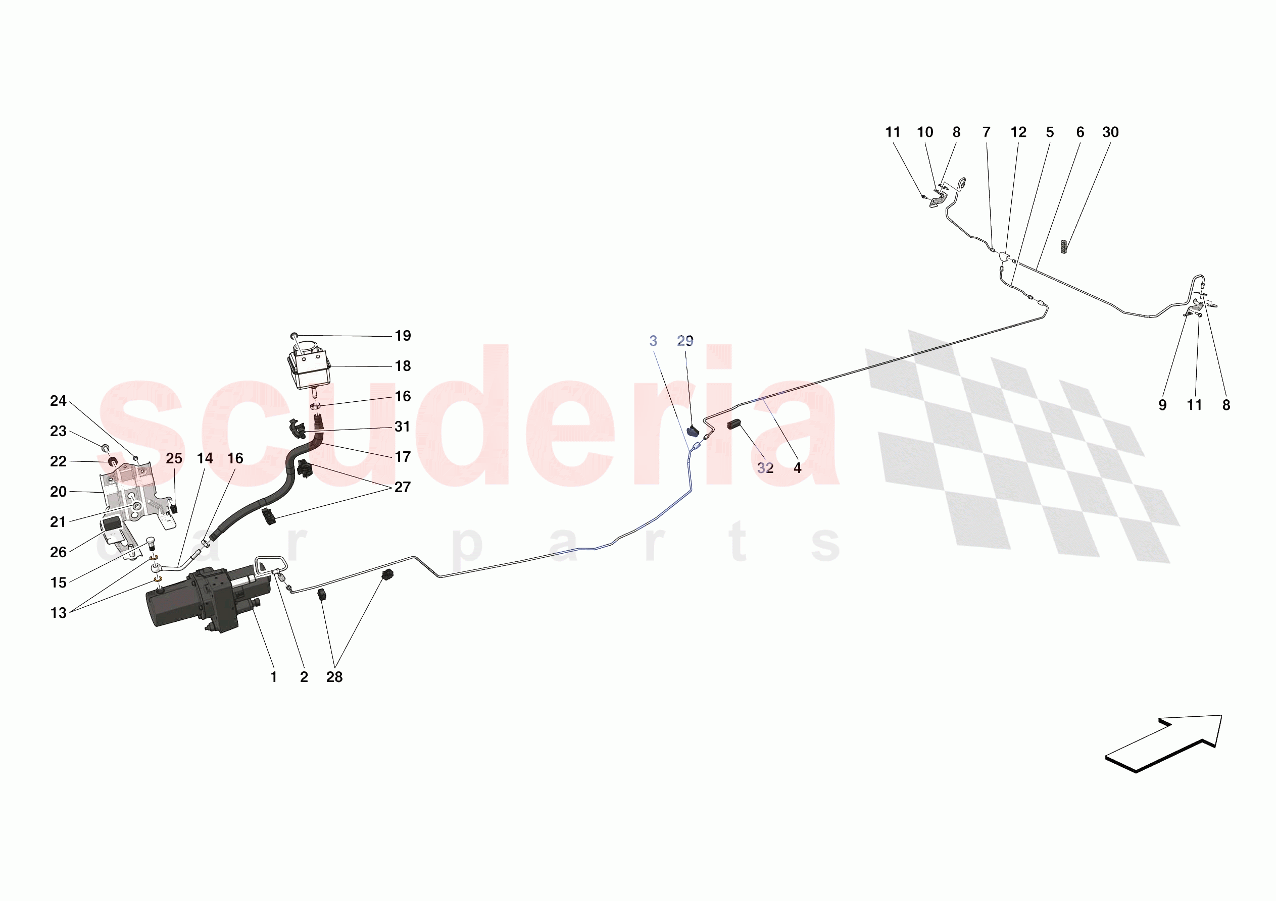 LIFTING THE VEHICLE of Ferrari Ferrari SF90 Stradale Europe RH