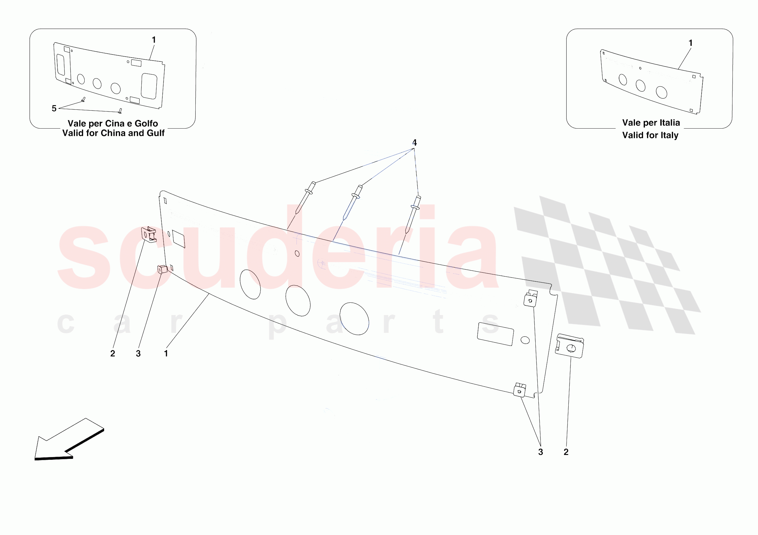INSTALLING FRONT LICENCE PLATE of Ferrari Ferrari SF90 Stradale Europe RH
