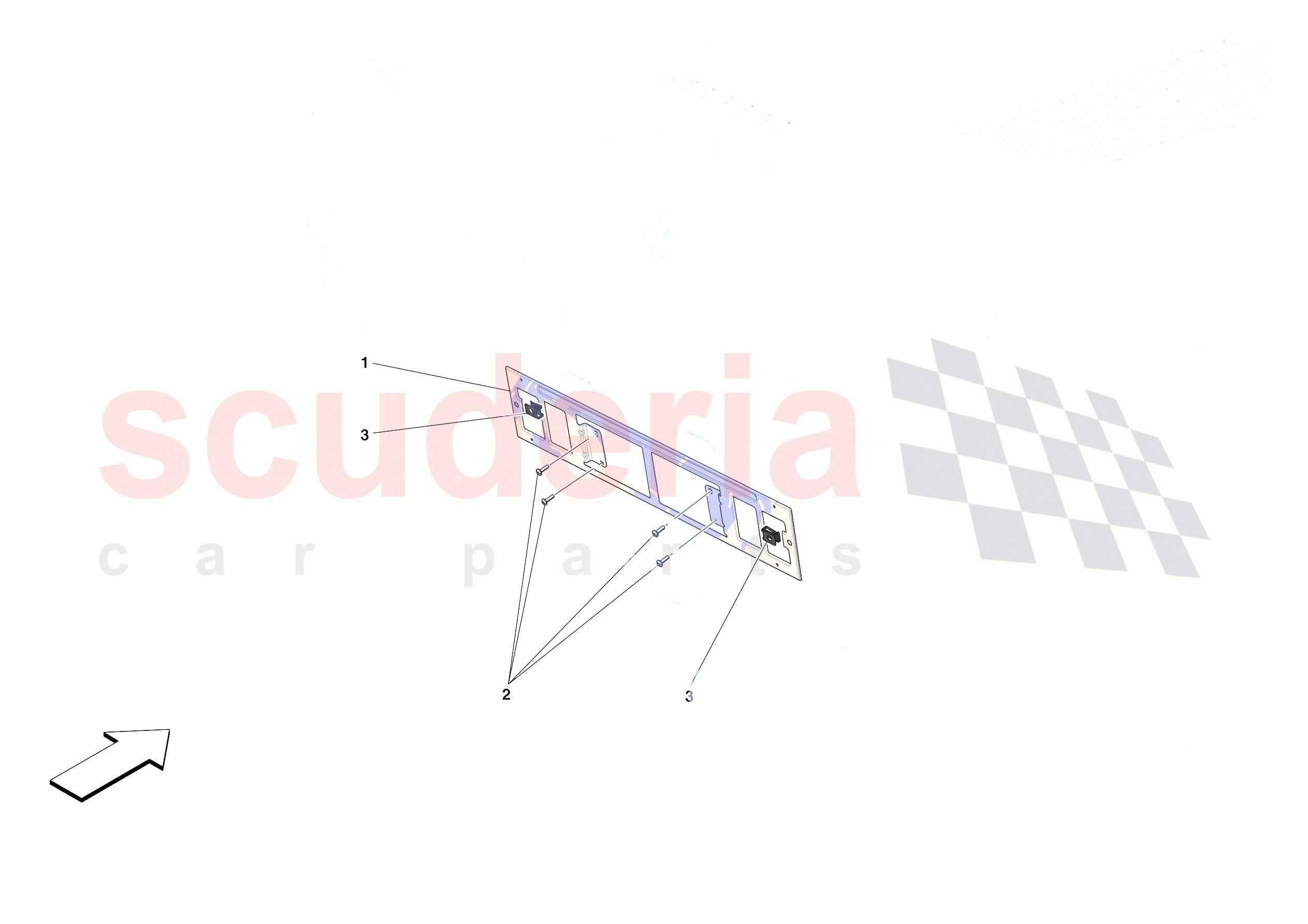 REAR LICENCE PLATE INSTALLATION of Ferrari Ferrari SF90 Stradale Europe RH